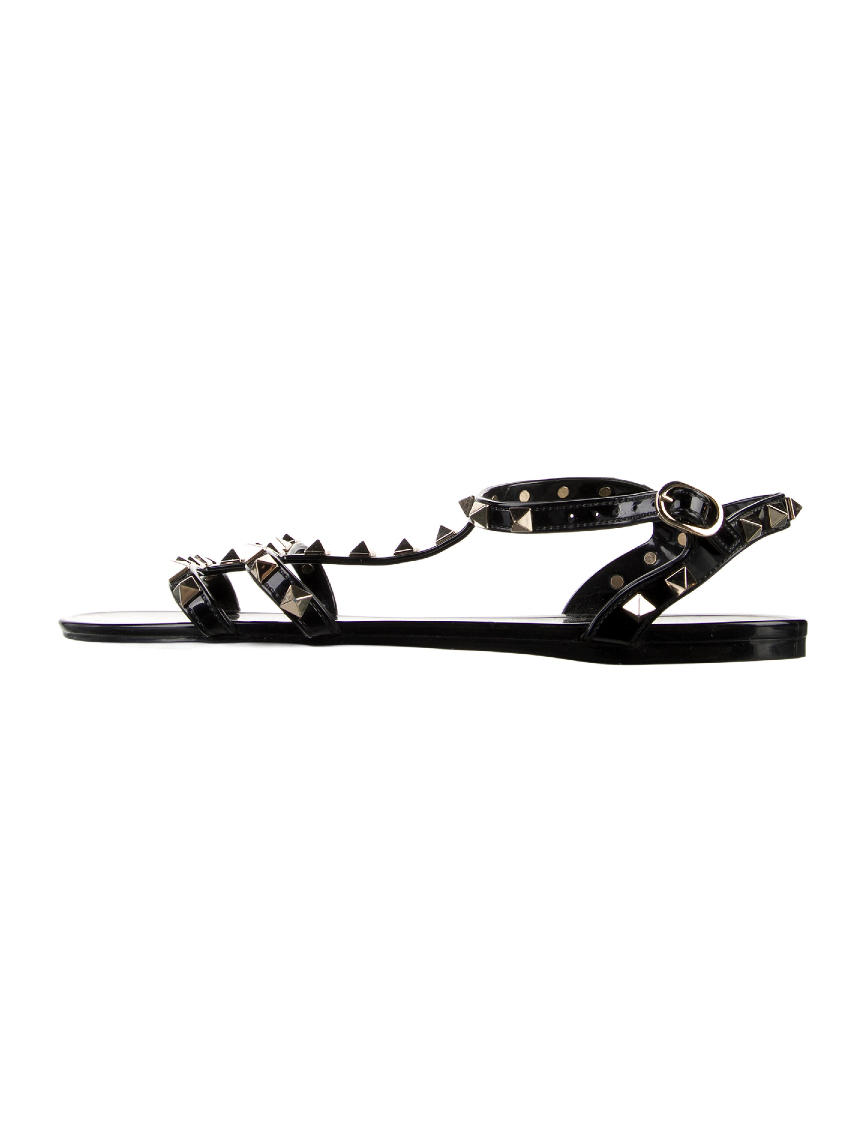 Valentino Rubber Studded Accents Sandals