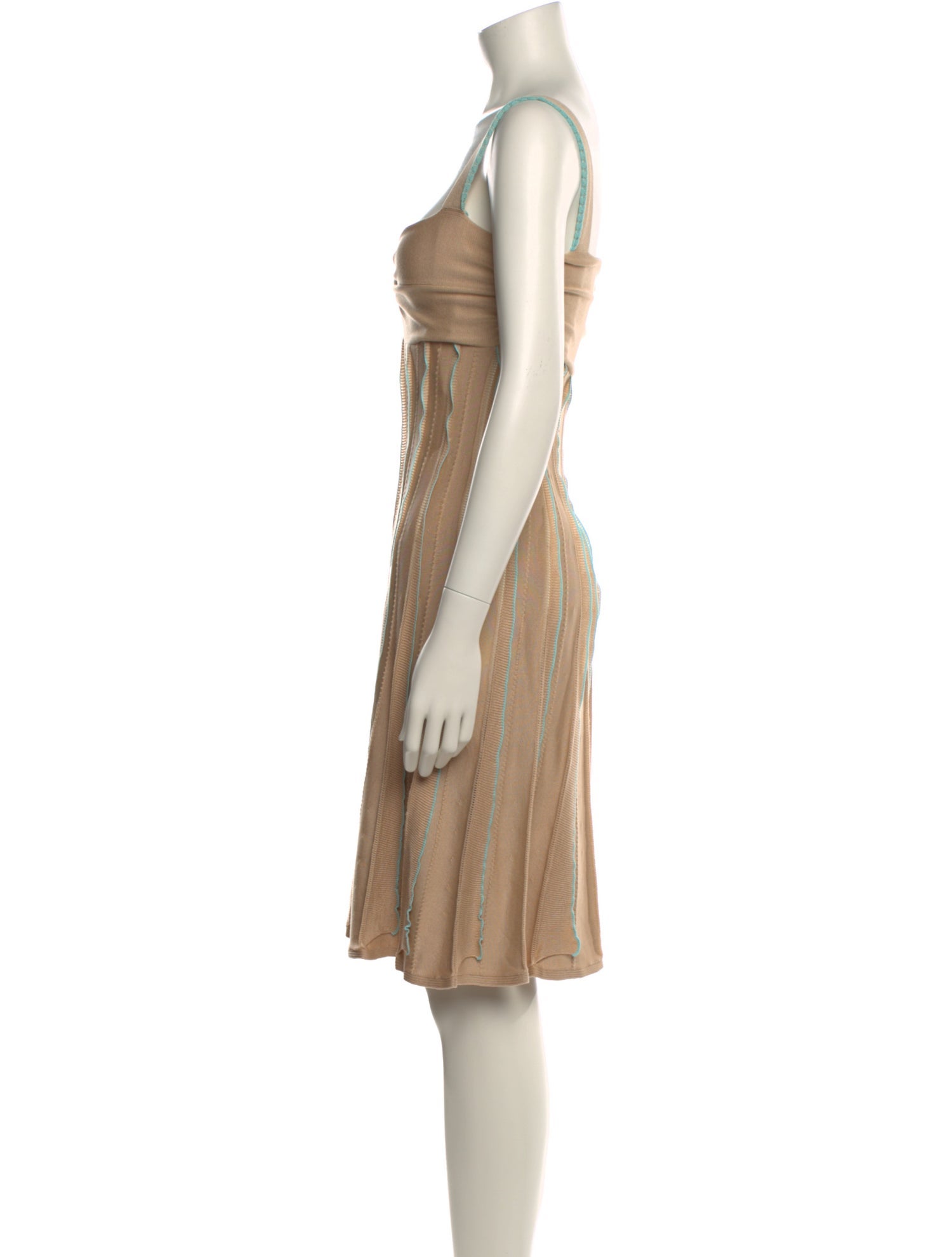 Valentino Square Neckline Knee-Length Dress