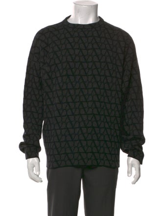 Valentino Virgin Wool Patterned Pullover