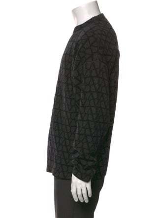 Valentino Virgin Wool Patterned Pullover
