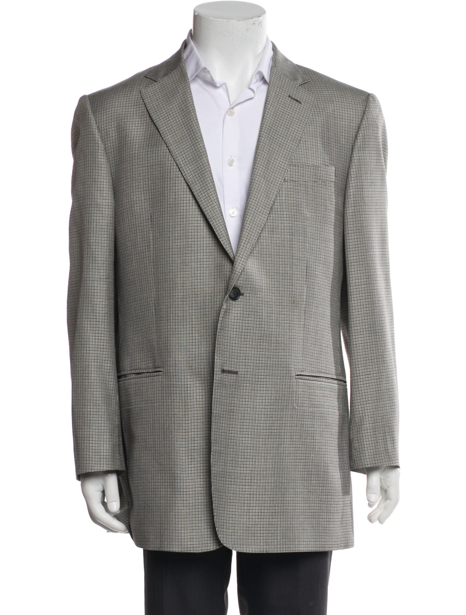 Valentino Plaid Print Blazer