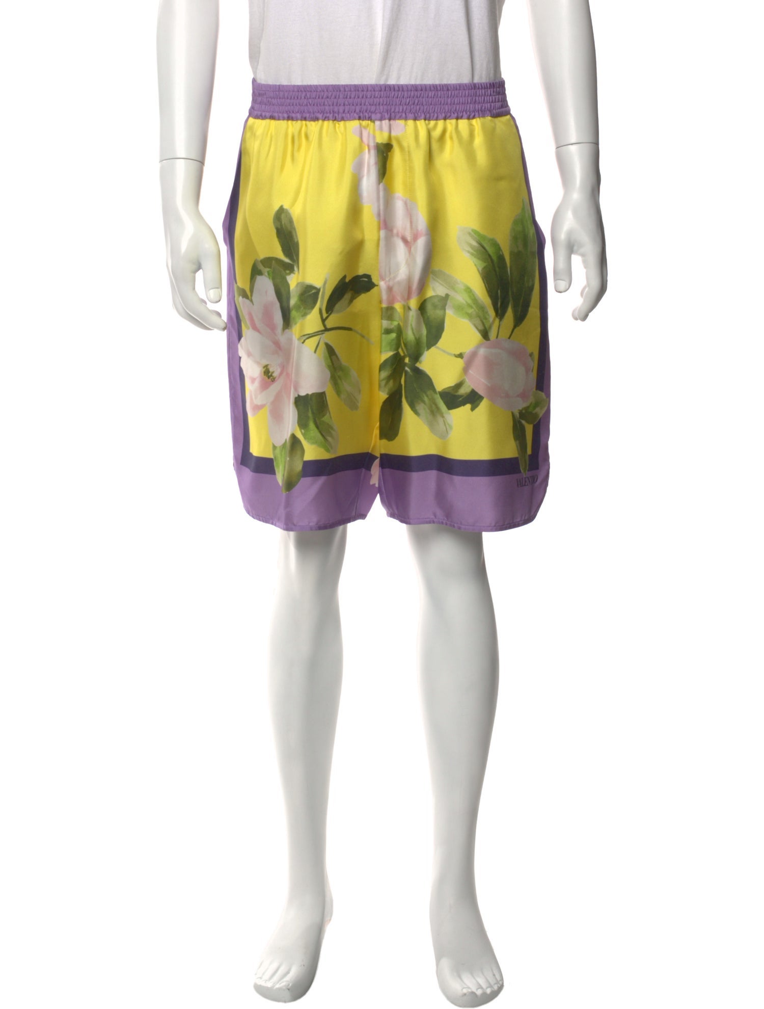 Valentino Silk Athletic Shorts