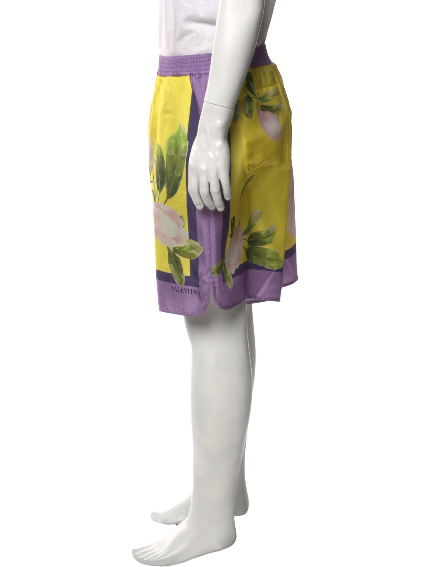 Valentino Silk Athletic Shorts