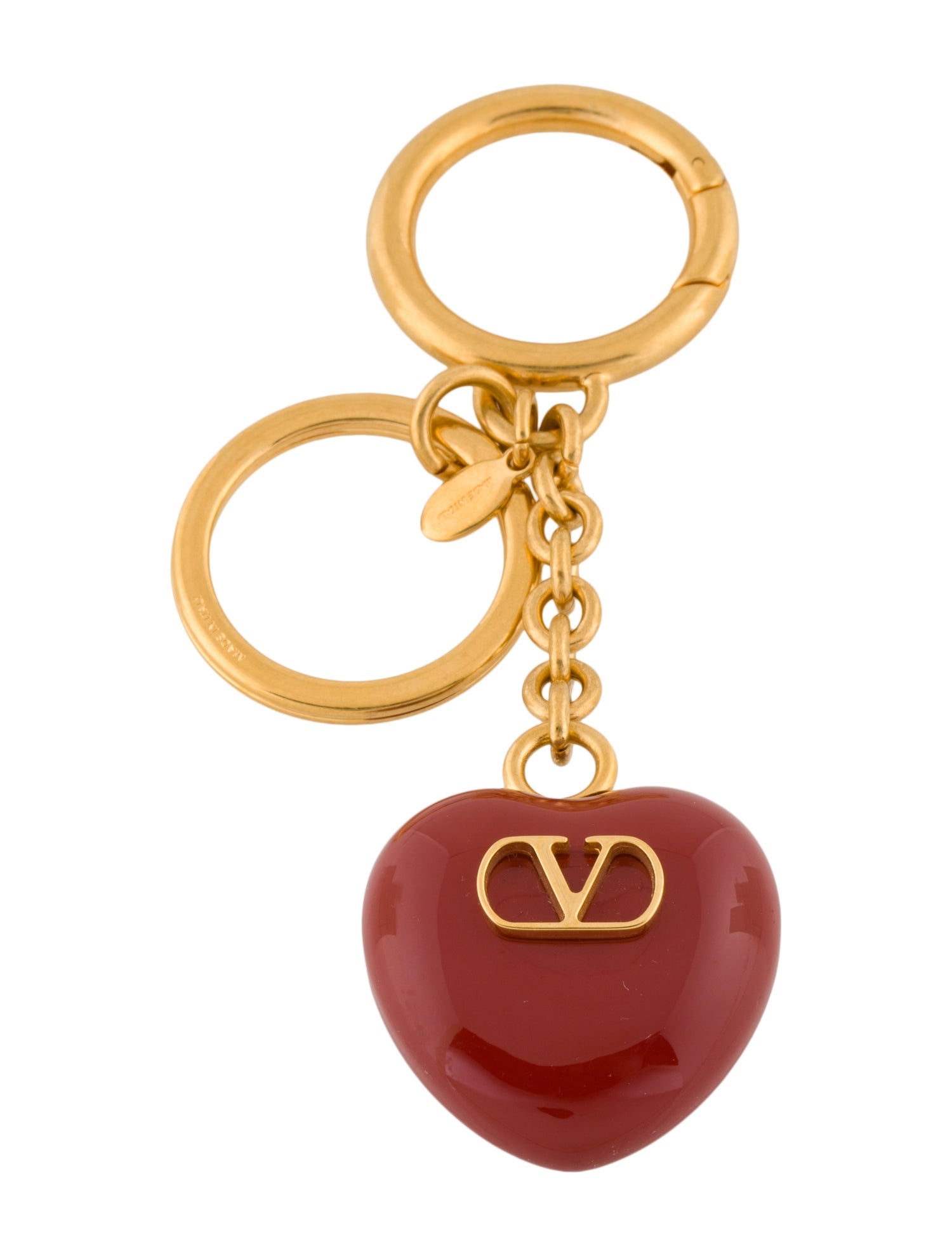 Valentino Heart Keychain w/Tags