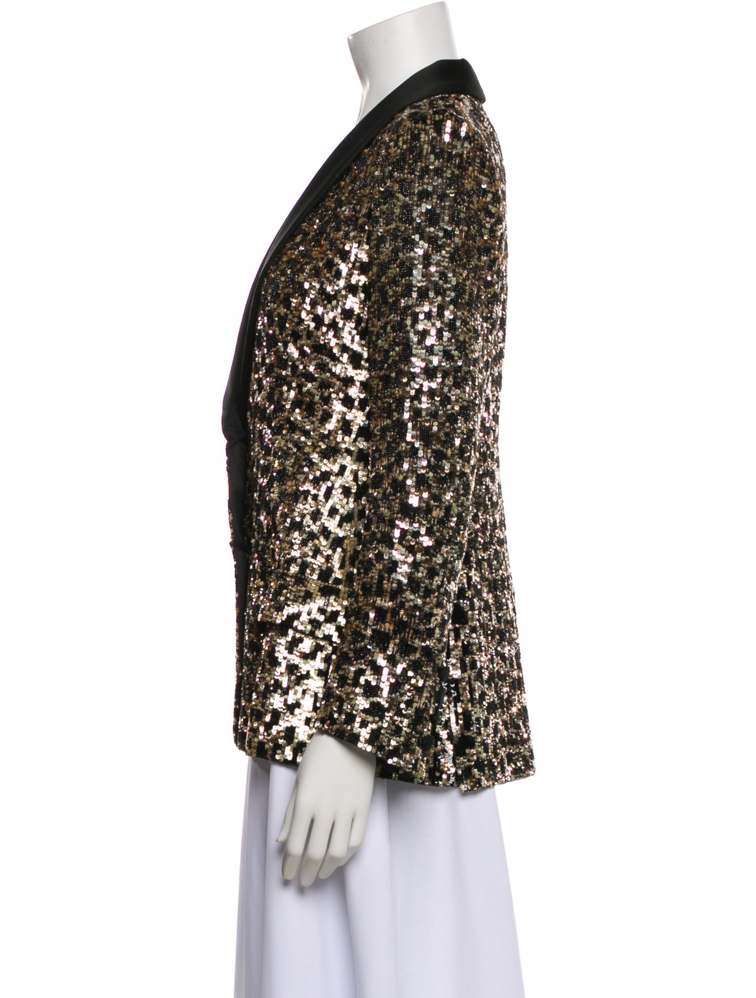 Valentino Silk Animal Print Blazer