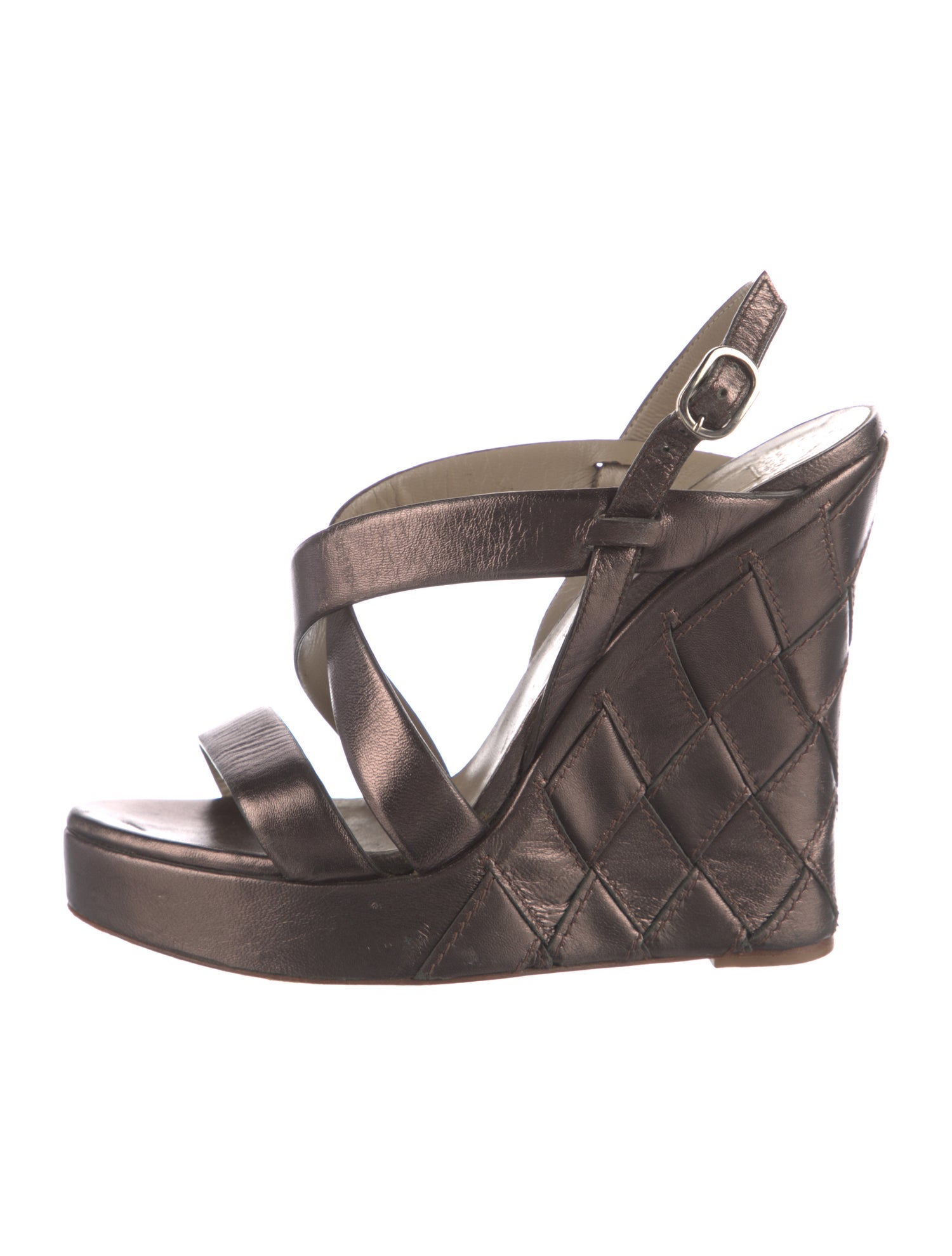 Valentino Leather Slingback Sandals