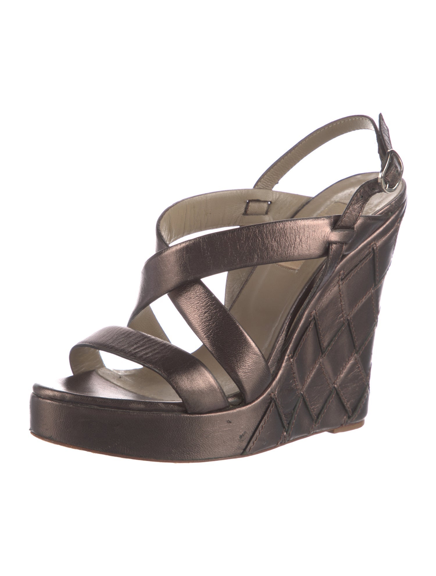 Valentino Leather Slingback Sandals