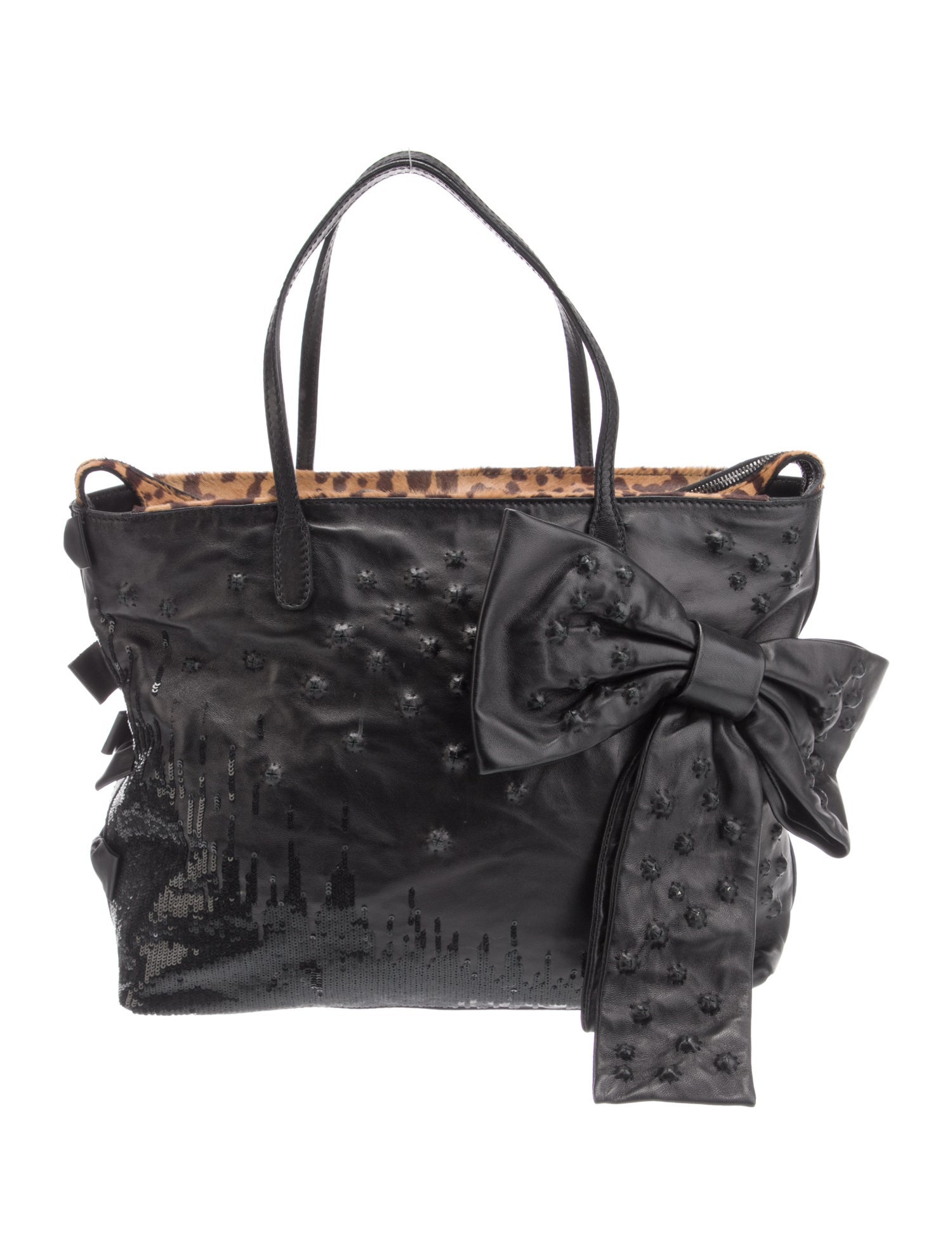 Valentino Leather Top Handle Bag