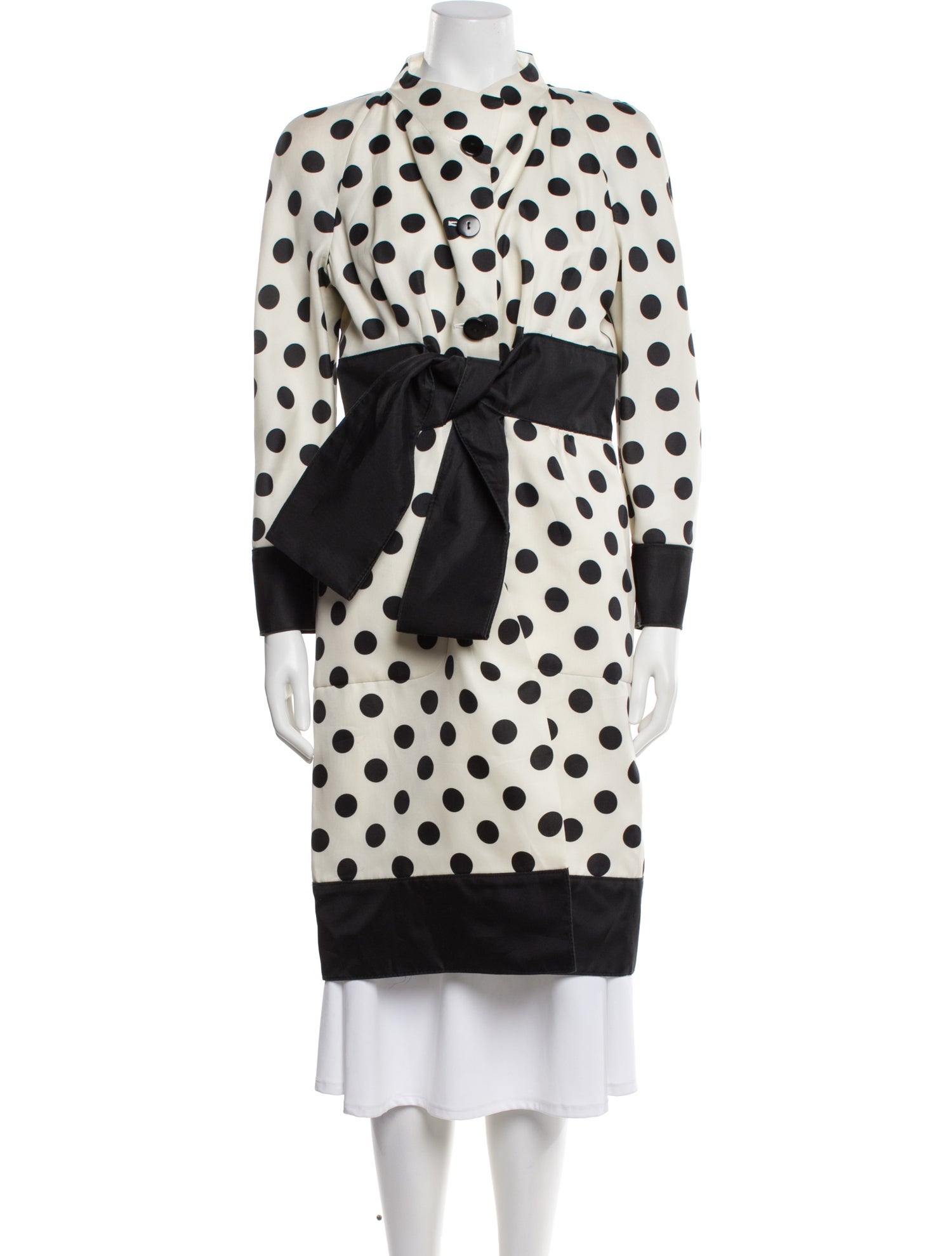 Valentino Silk Printed Trench Coat