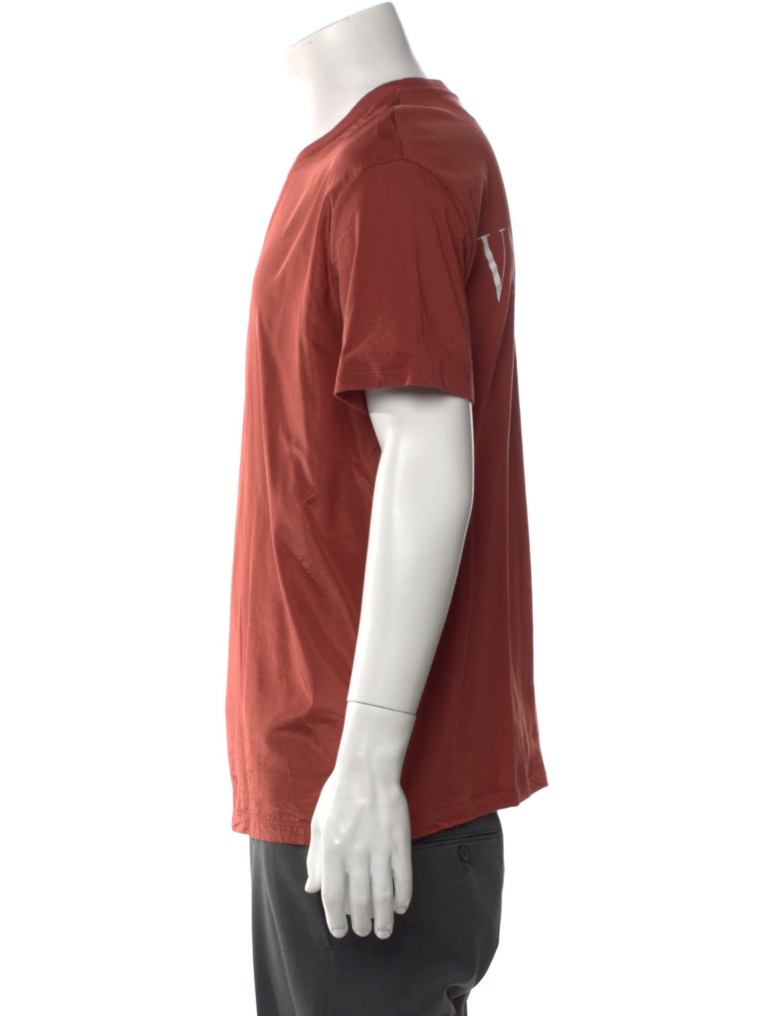 Valentino Rockstud Accents Crew Neck T-Shirt