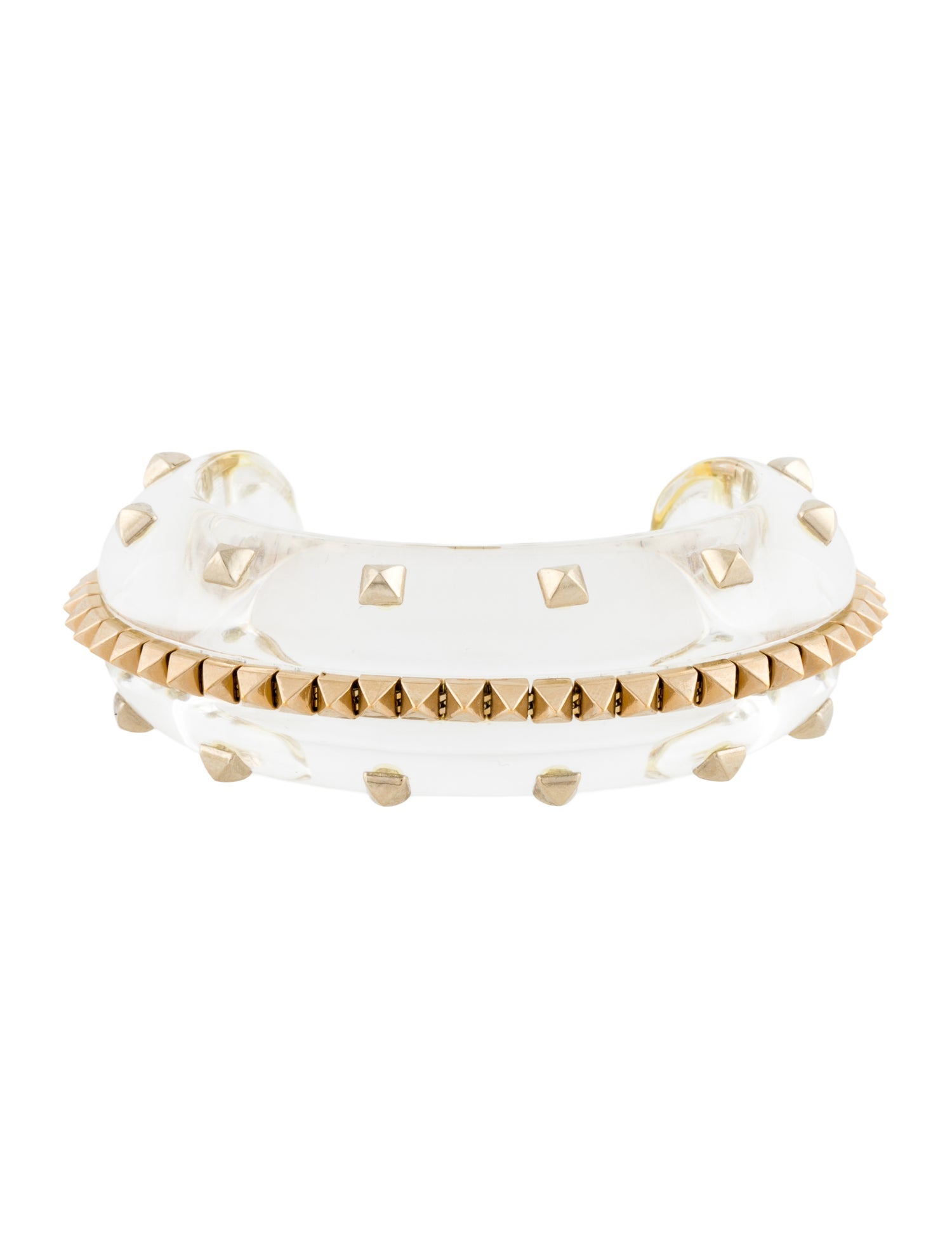 Valentino Resin Rockstud Cuff Bracelet