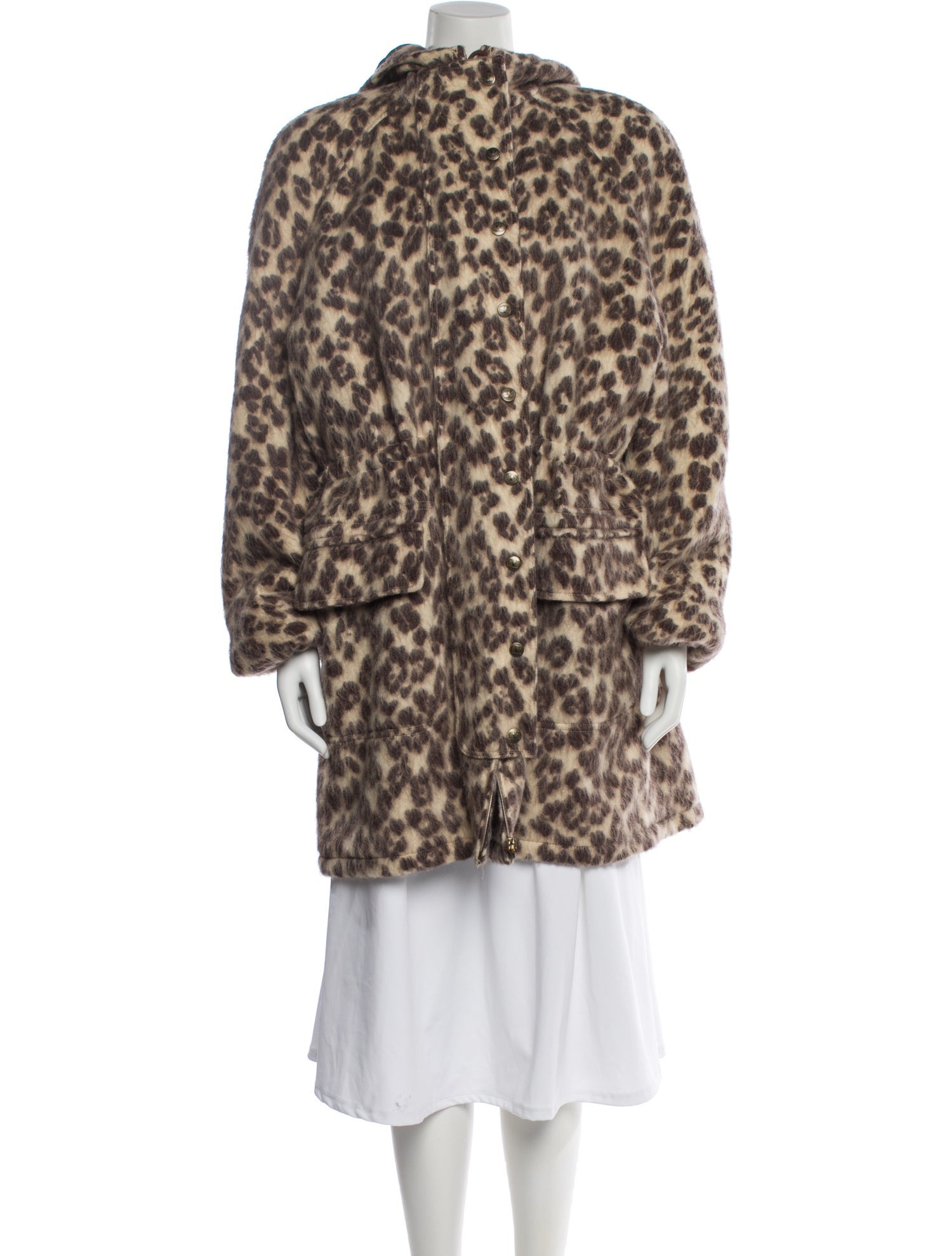 Valentino Vintage 1990's Faux Fur Coat