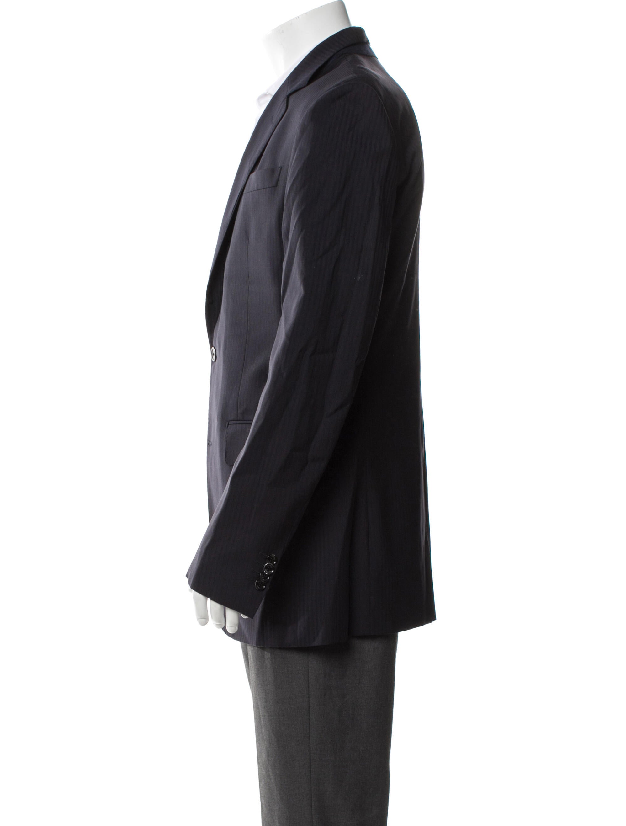 Valentino Virgin Wool Striped Blazer