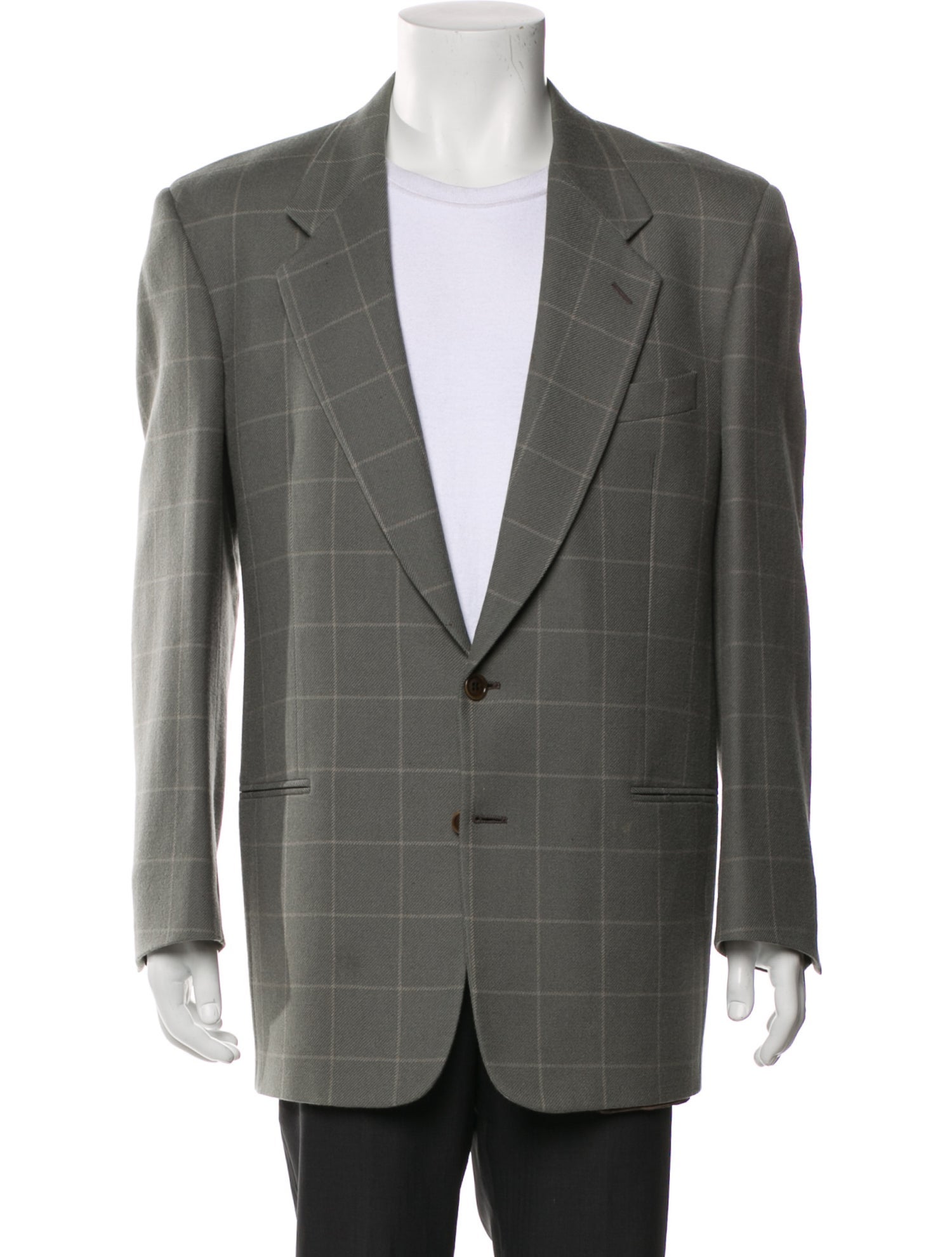 Valentino Plaid Print Blazer