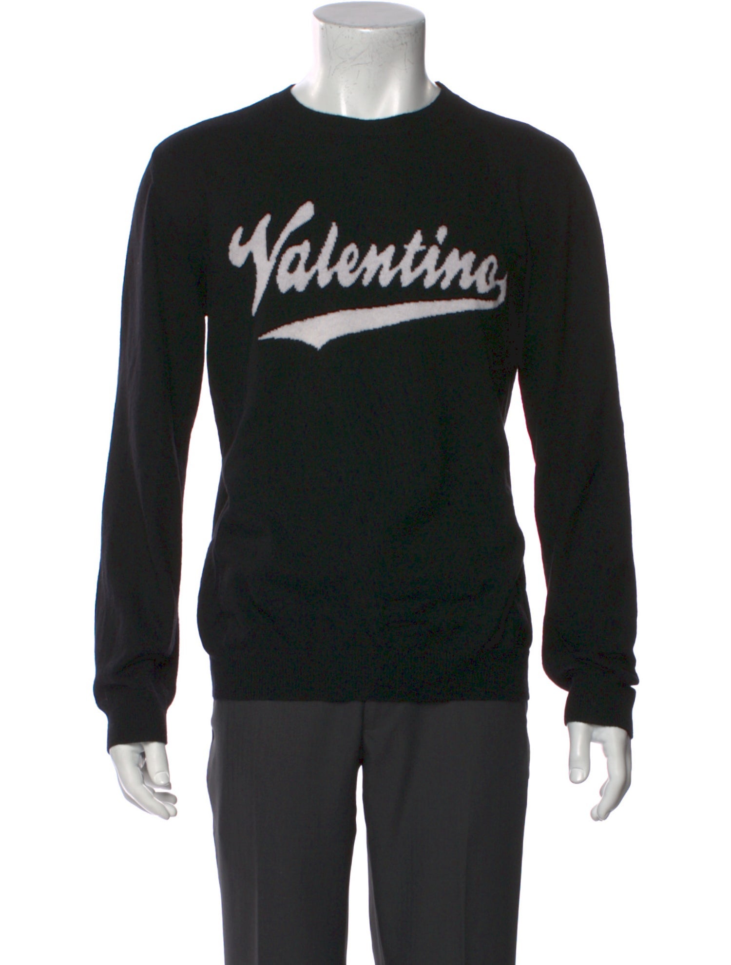 Valentino Virgin Wool Graphic Print Pullover