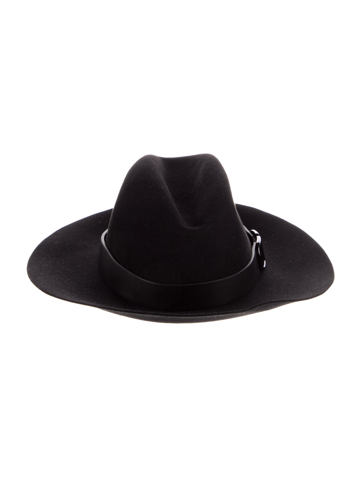 Valentino Felt Sun Hat With Leather Band
