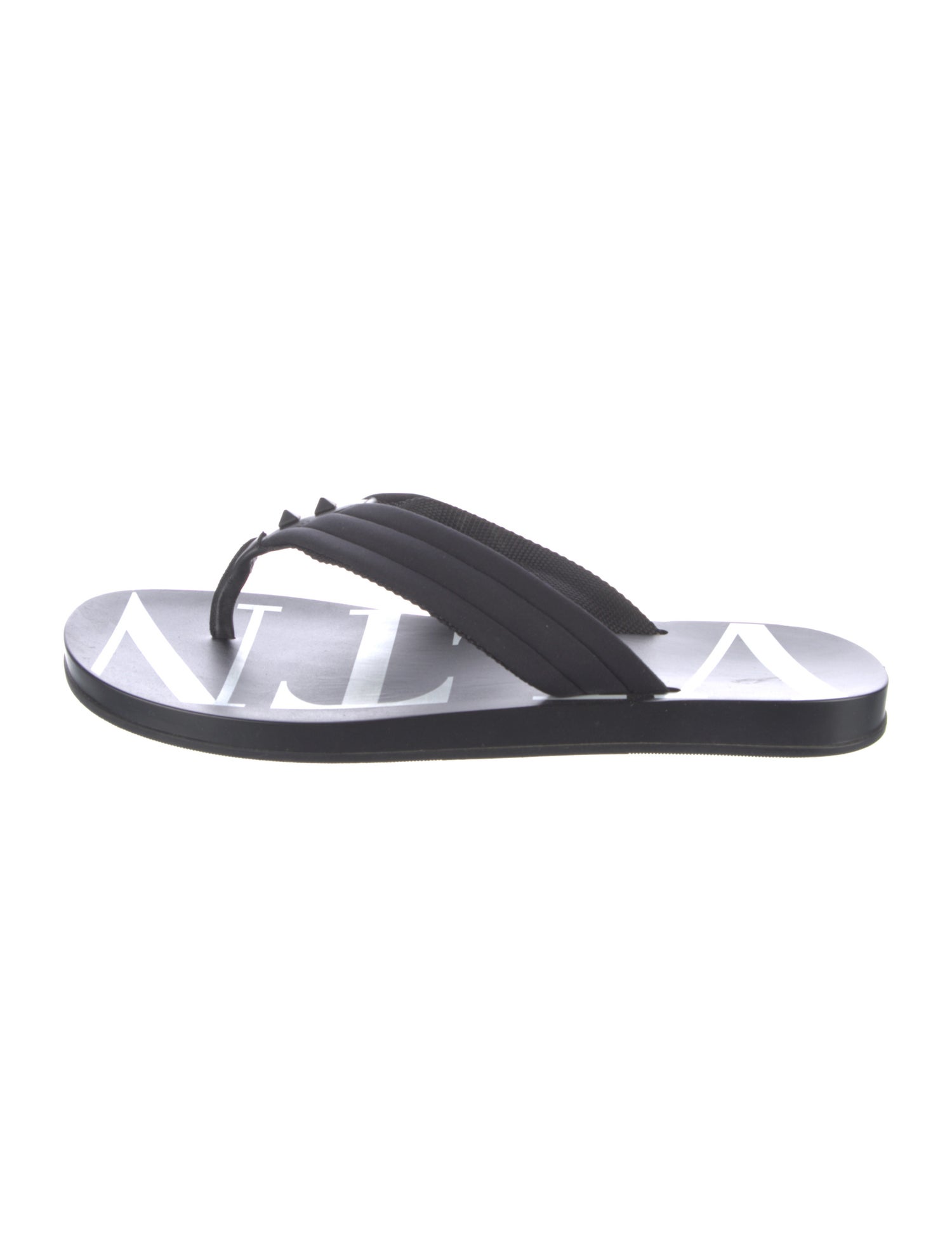 Valentino Rockstud Accents Flip Flops