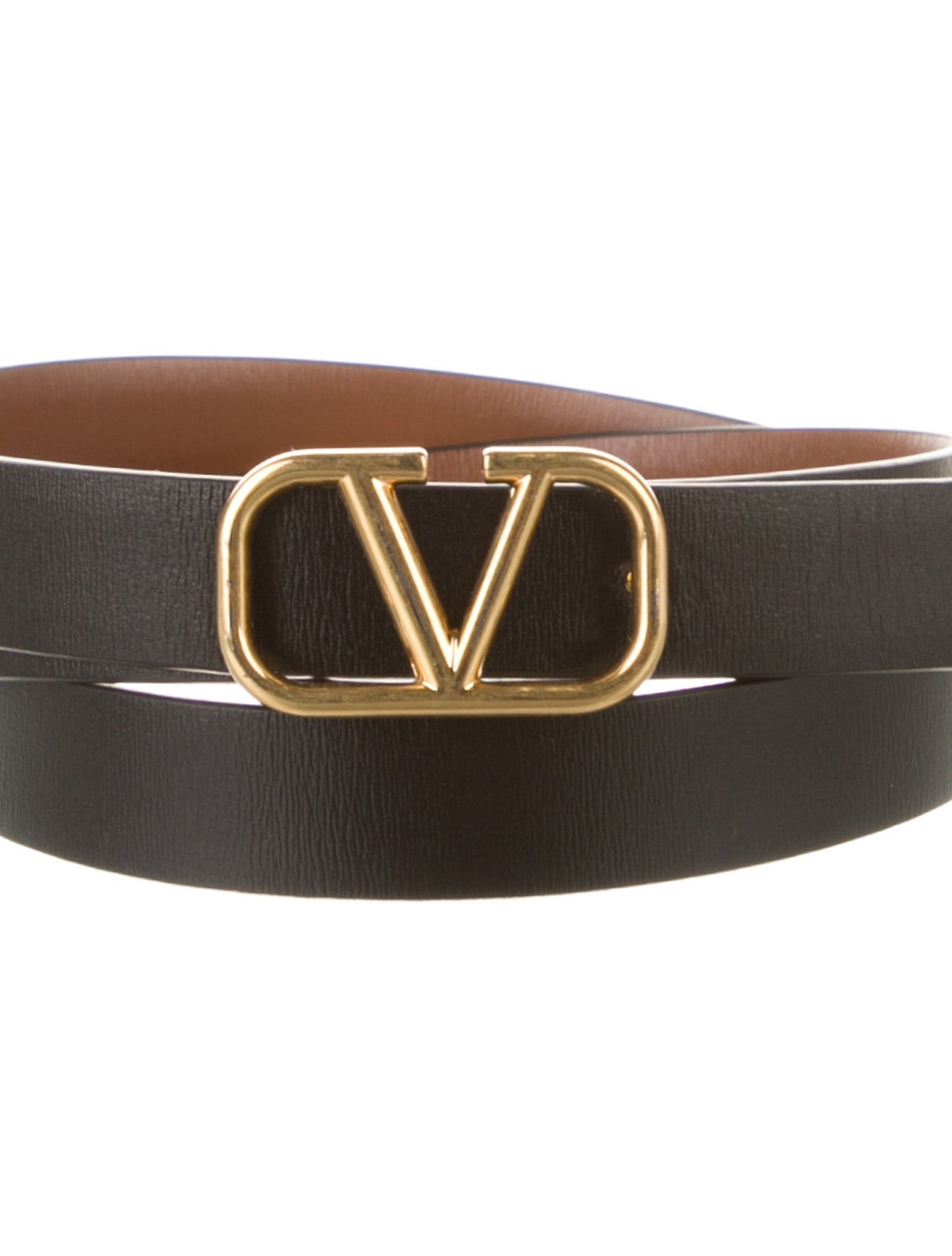 Valentino Skinny Leather Belt