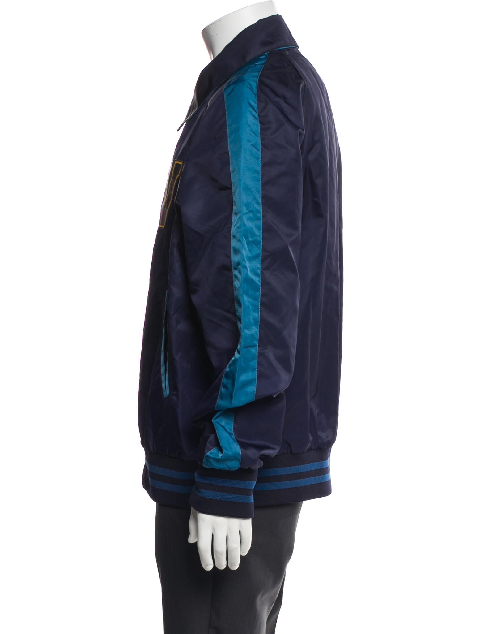 Valentino Striped Bomber Jacket