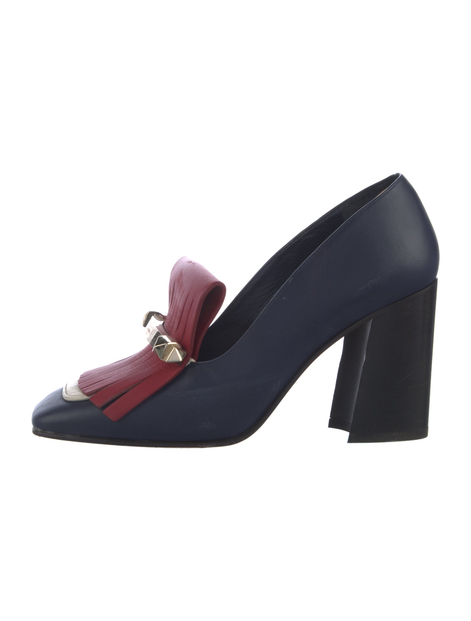 Valentino Rockstud Accents Leather Pumps