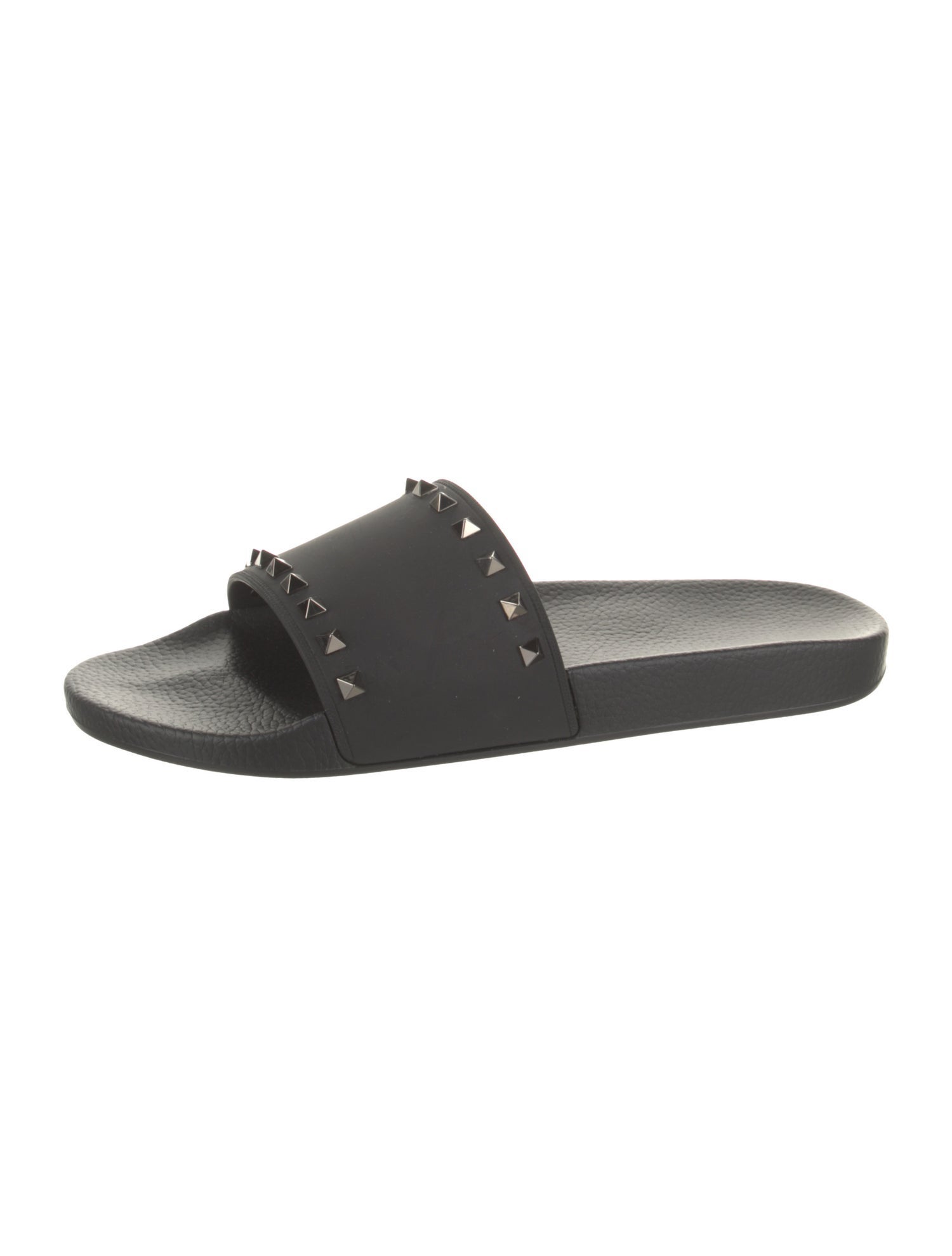 Valentino Rubber Studded Accents Slides
