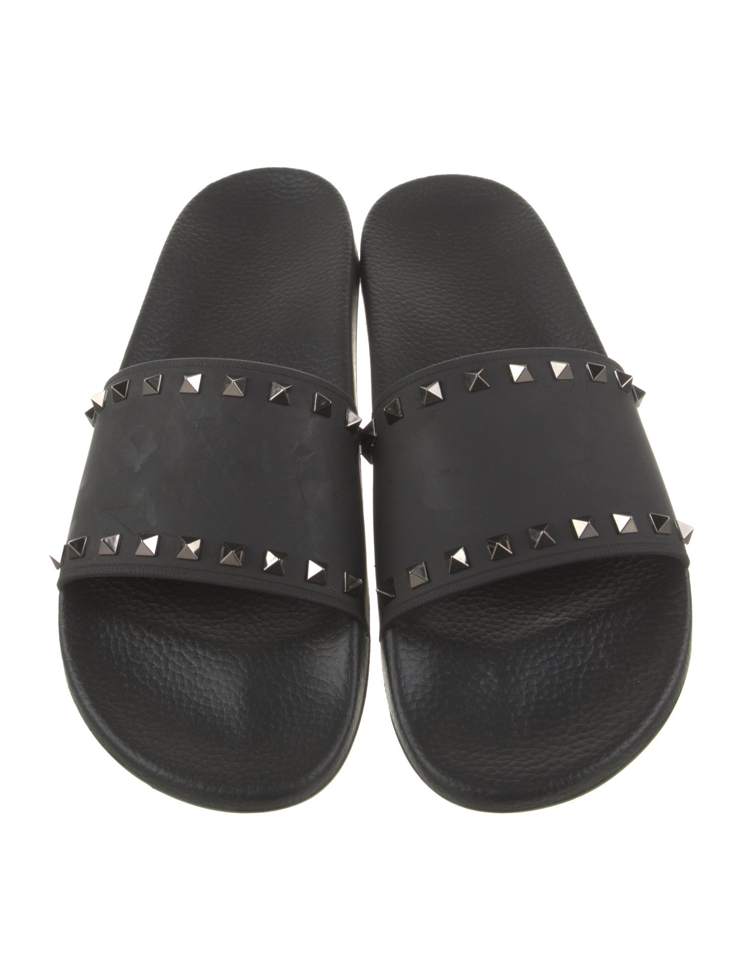 Valentino Rubber Studded Accents Slides