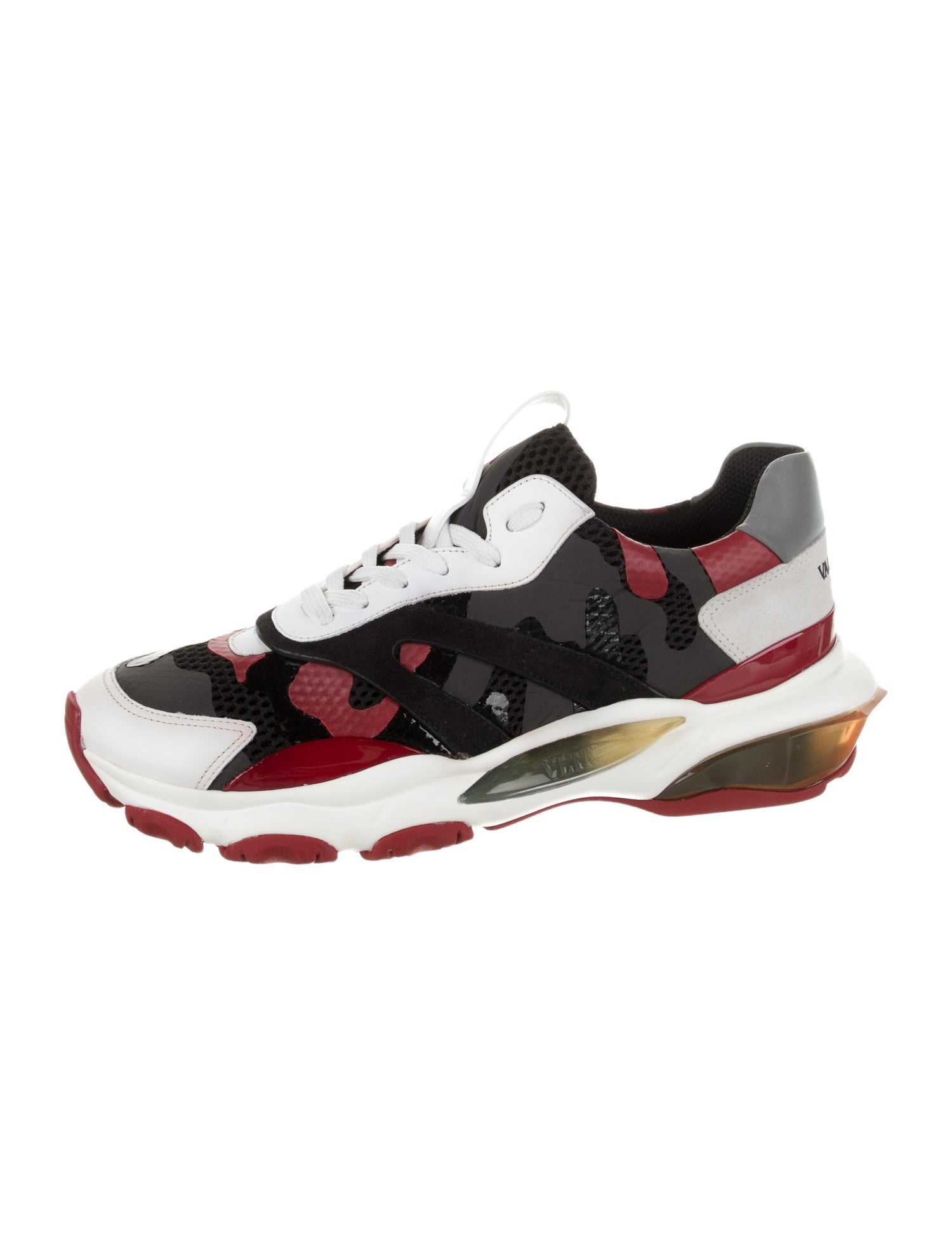 Valentino Mesh Printed Athletic Sneakers