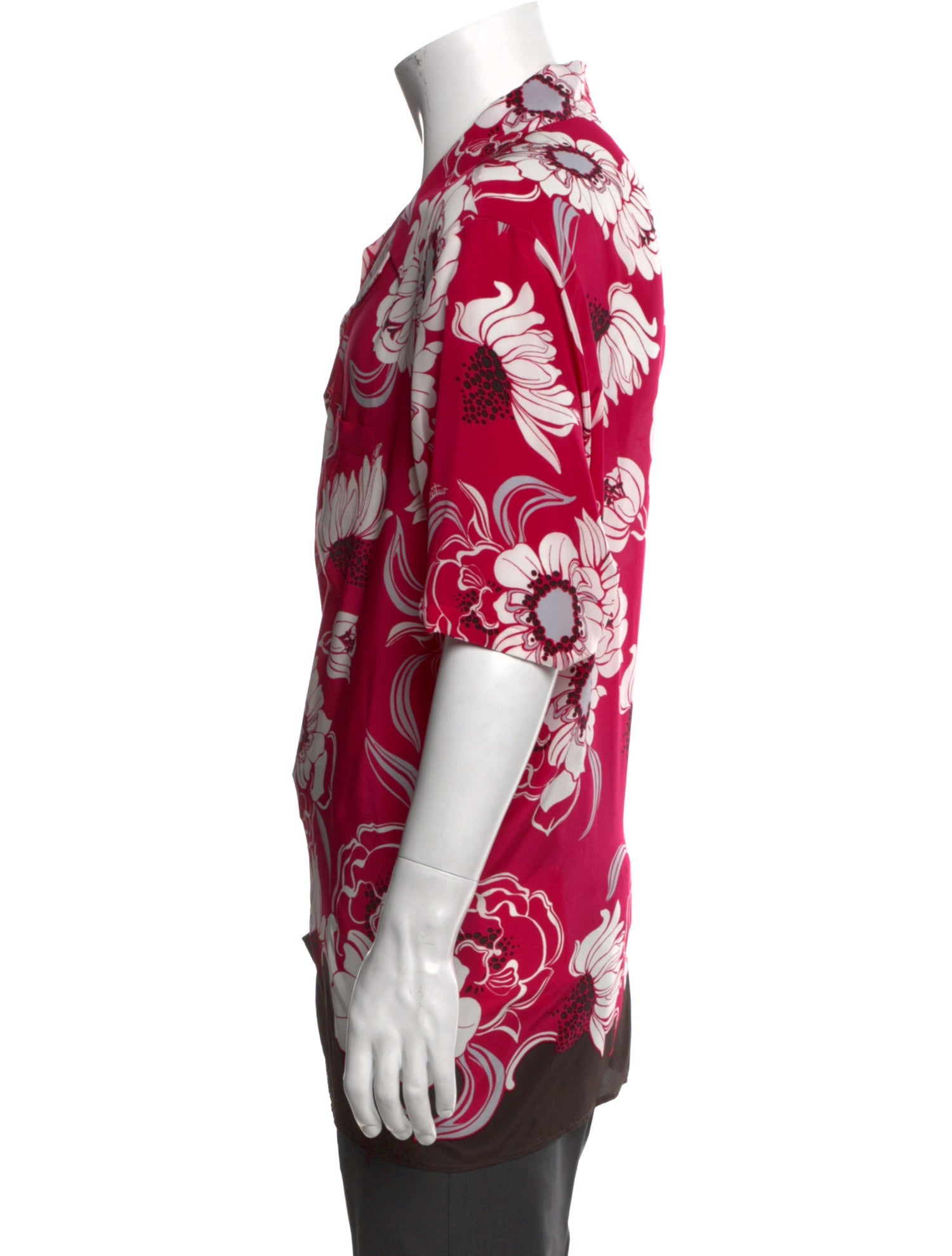 Valentino Silk Floral Print Shirt w/ Tags