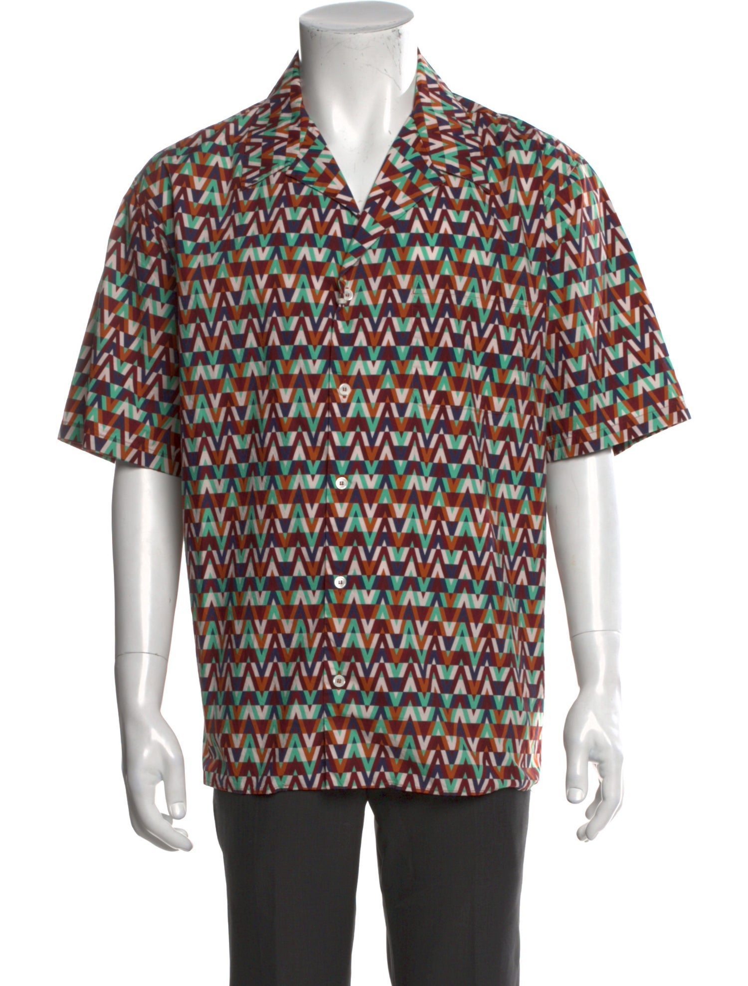 Valentino Printed Short Sleeve Shirt w/ Tags