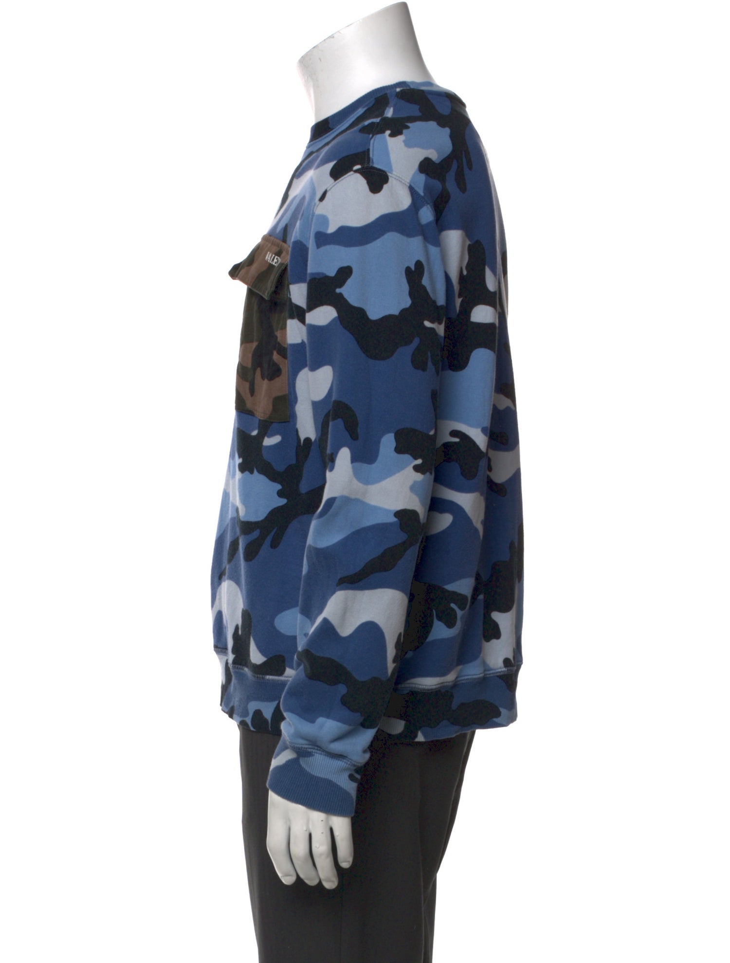 Valentino Camouflage Print Crew Neck Sweatshirt