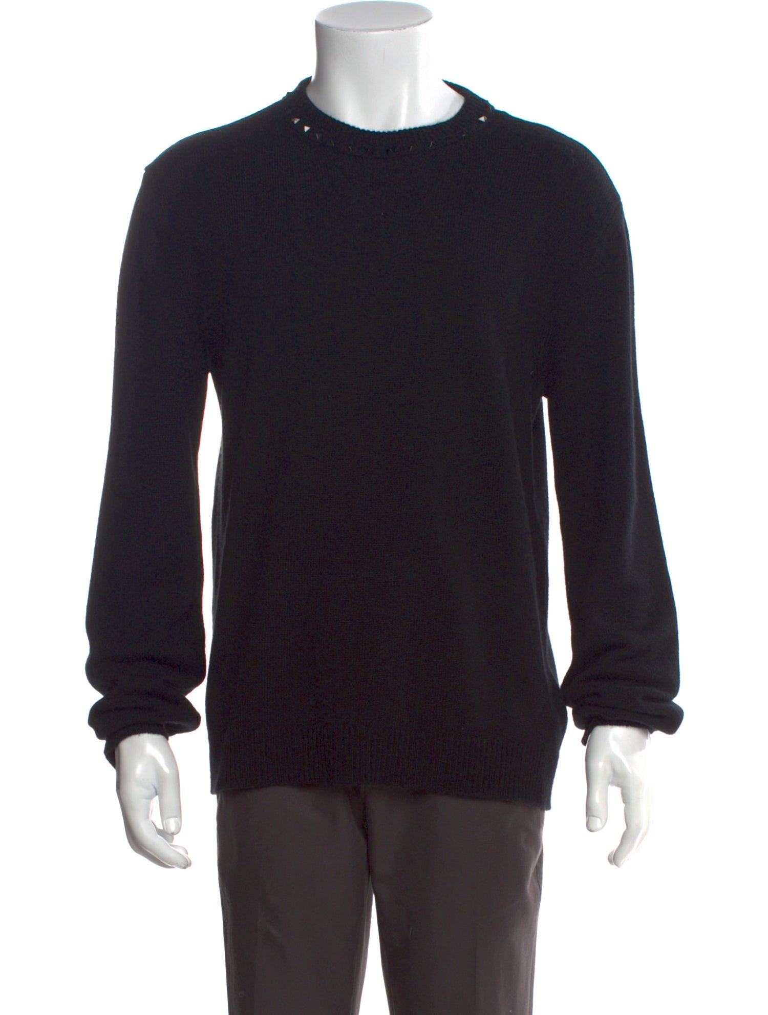 Valentino Rockstud Accents Cashmere Pullover