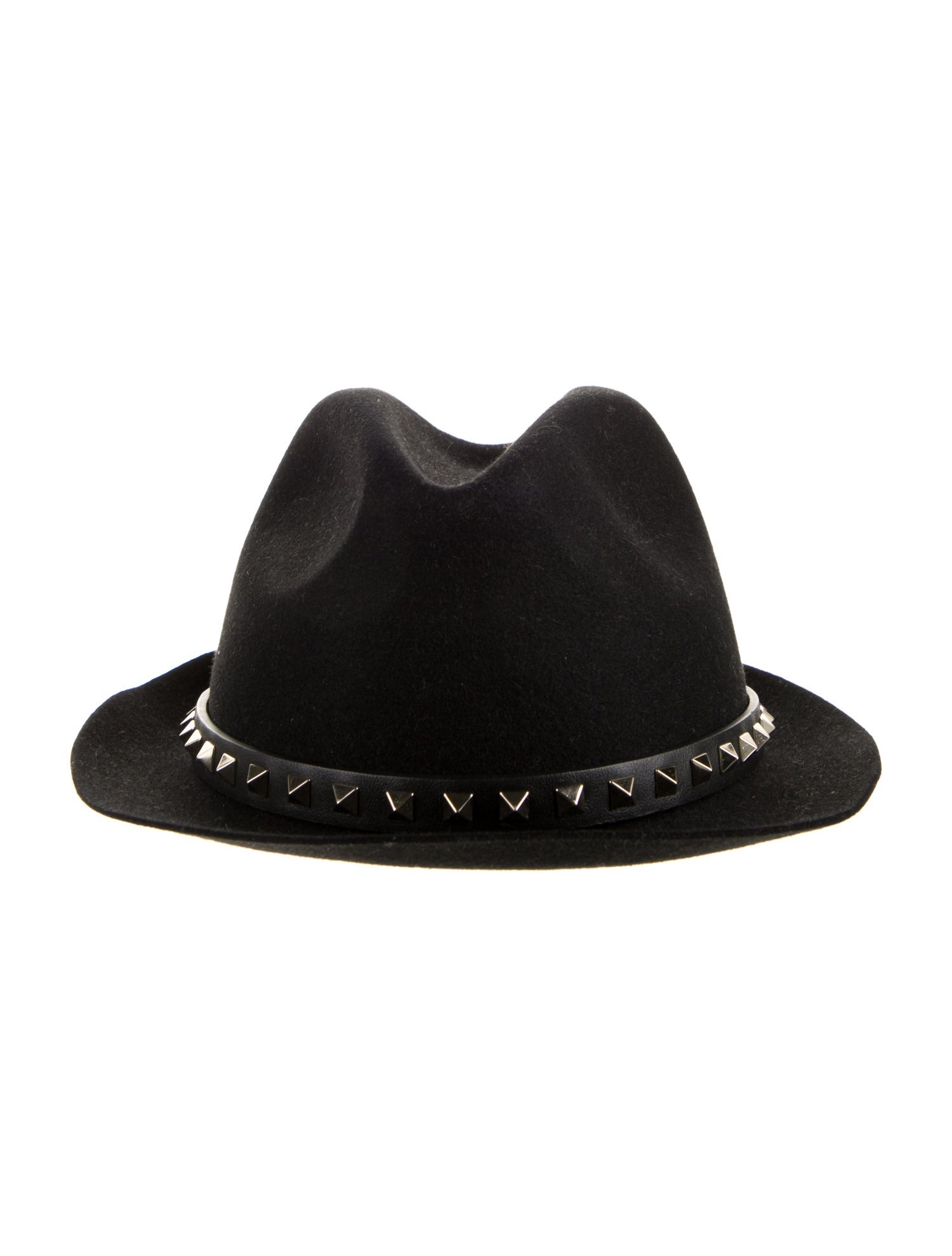 Valentino Angora Fur Fedora Hat