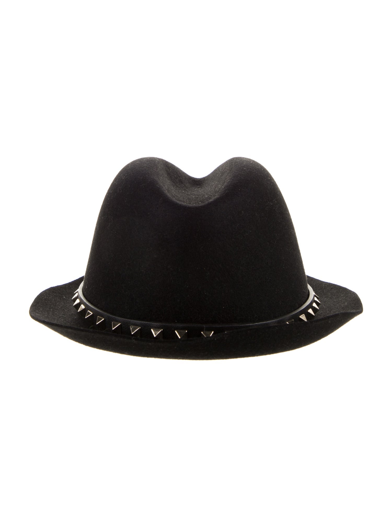 Valentino Angora Fur Fedora Hat