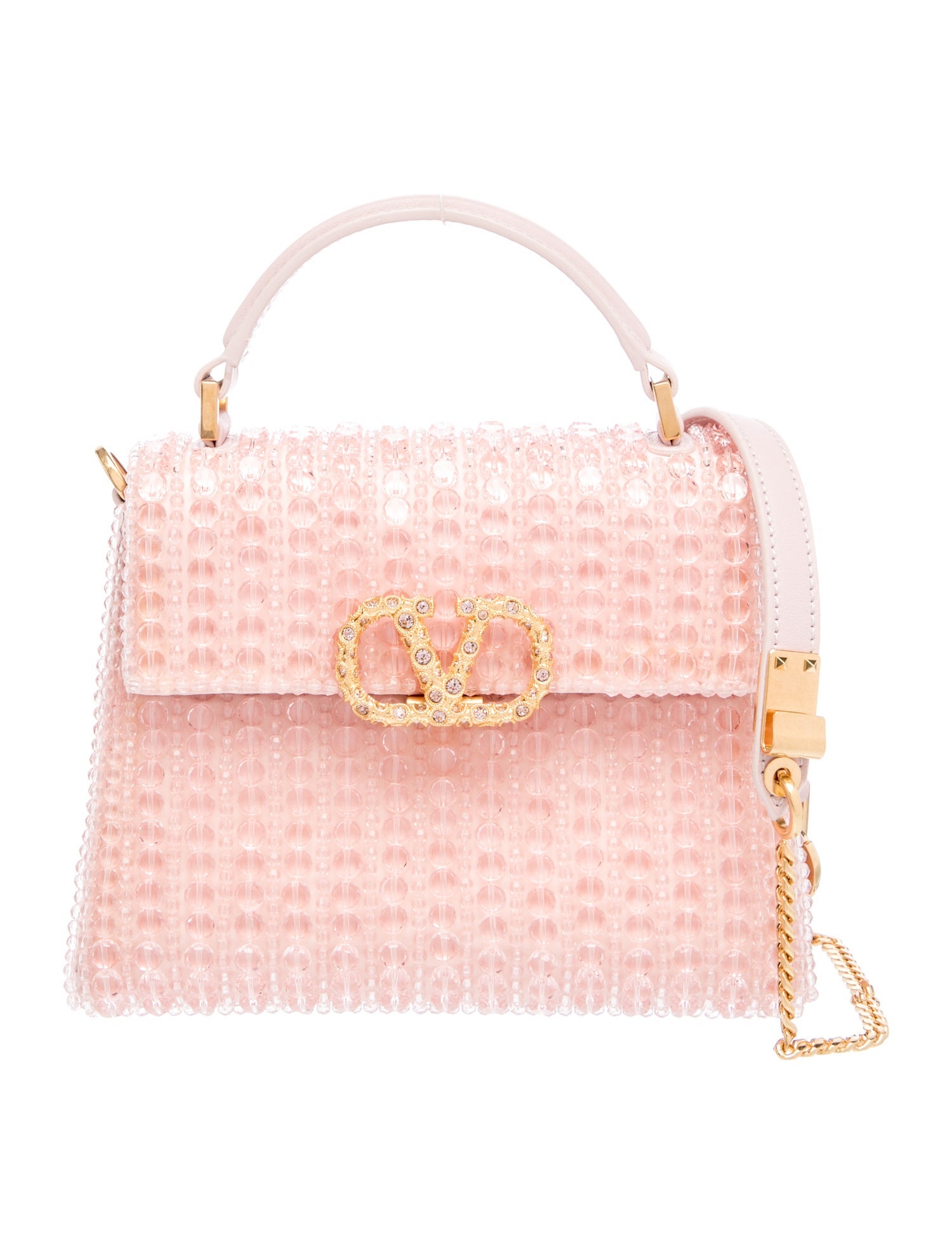 Valentino Leather Top Handle Bag