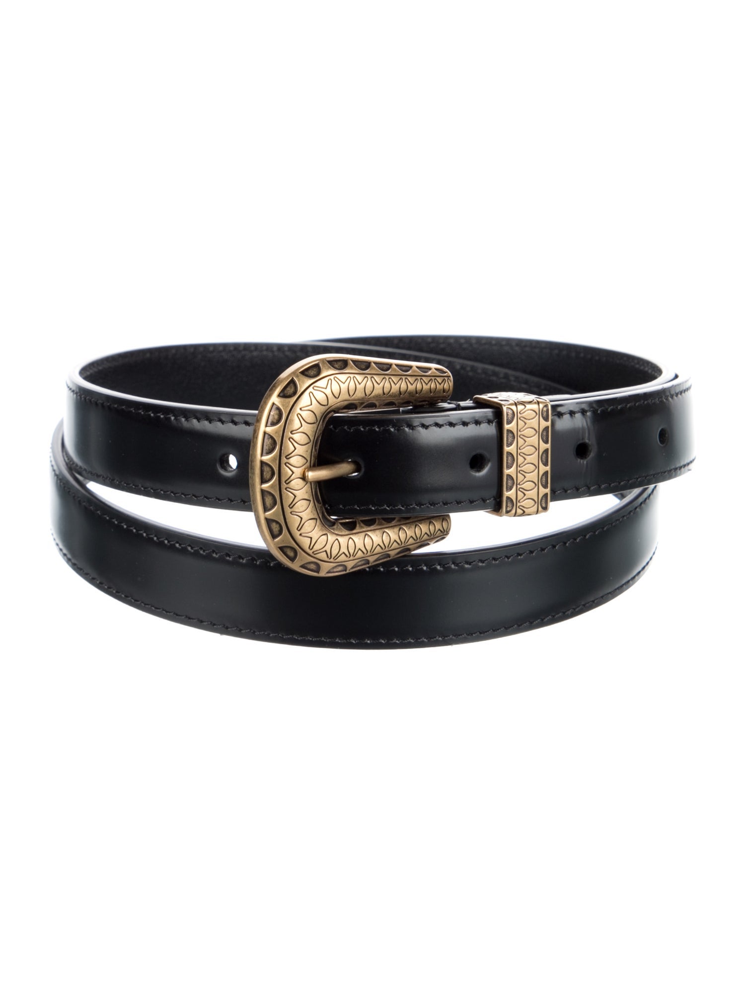 Valentino Skinny Leather Belt