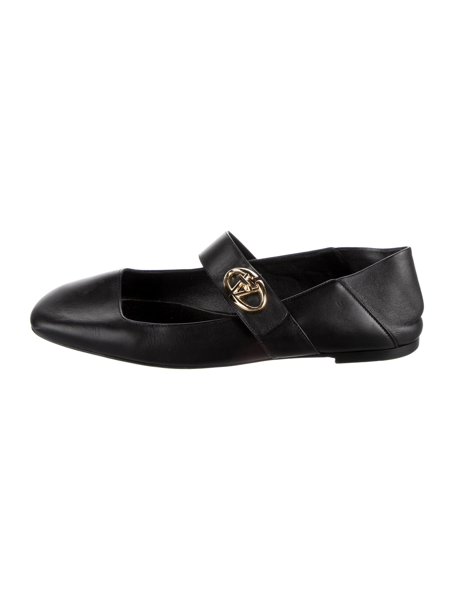 Valentino Leather Mary Jane Flats