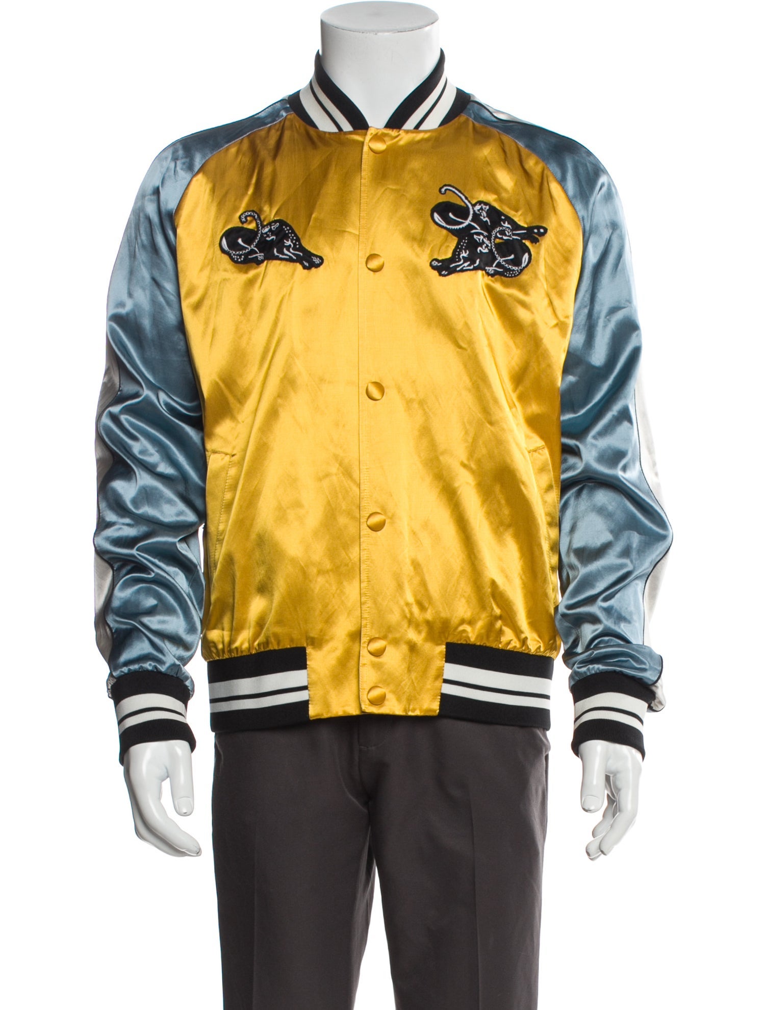 Valentino Colorblock Pattern Varsity Jacket w/ Tags