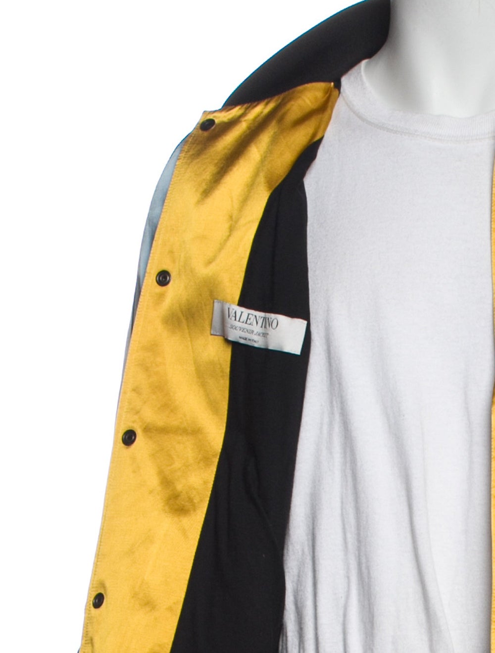 Valentino Colorblock Pattern Varsity Jacket w/ Ta… - image 4
