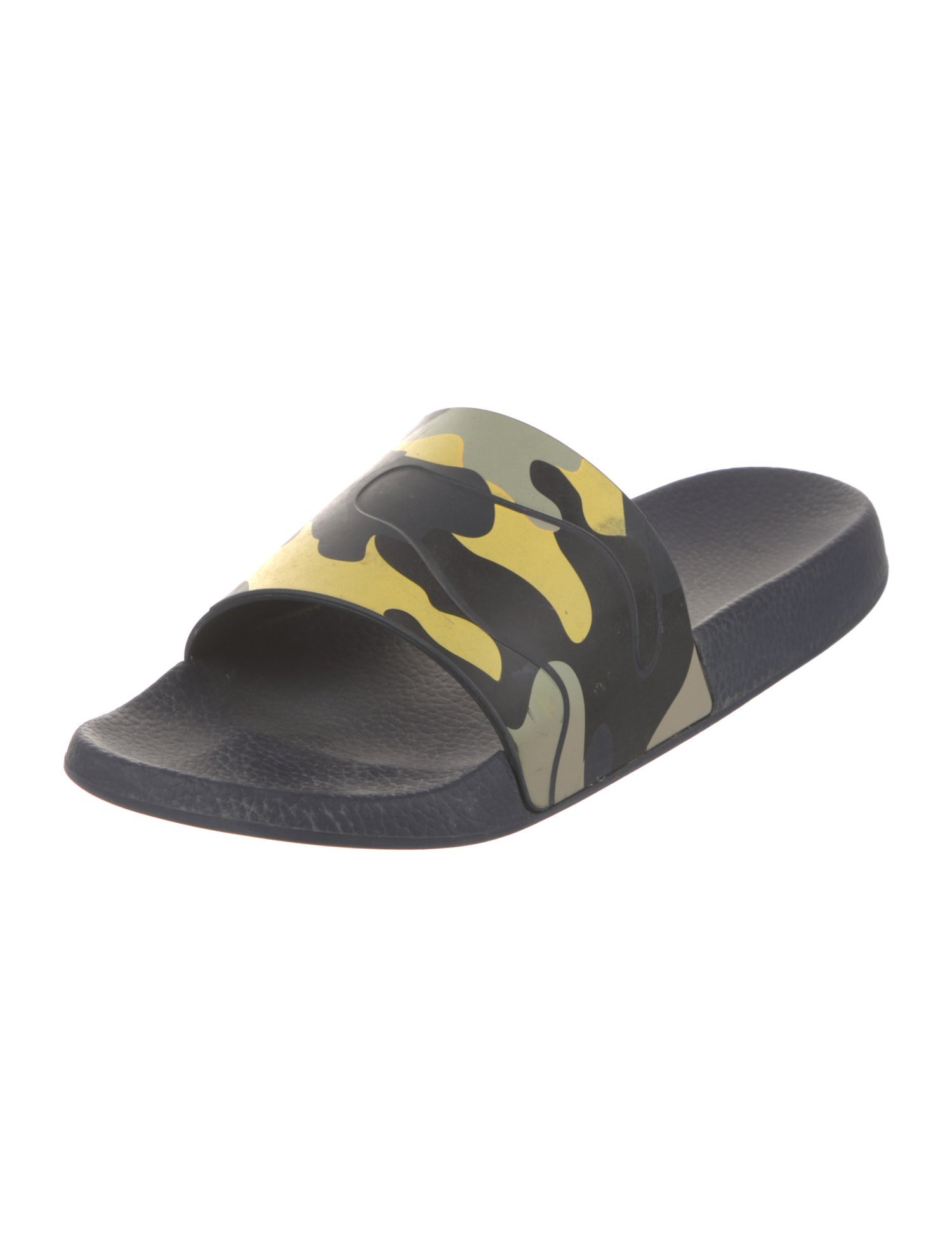 Valentino Rubber Camouflage Print Slides