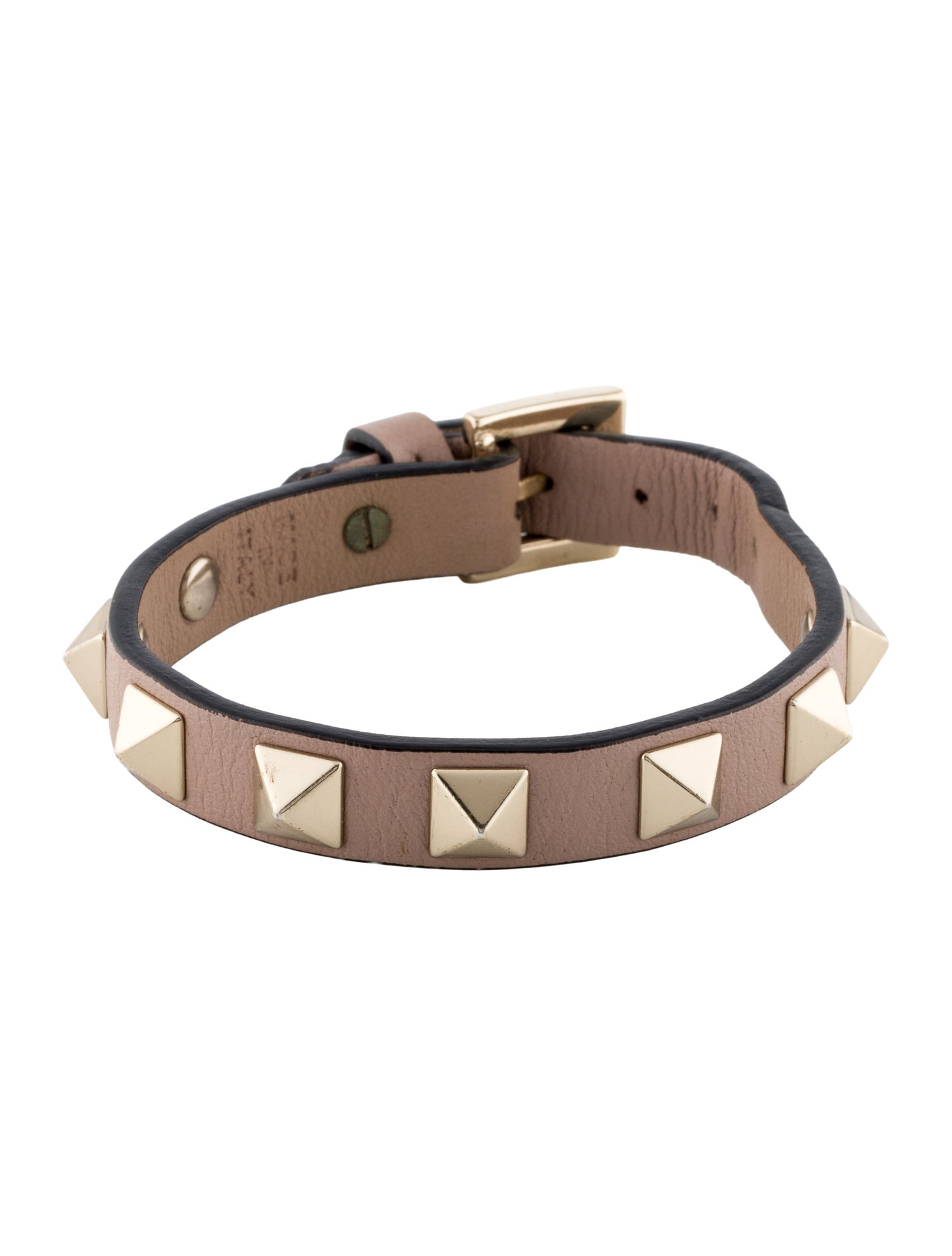 Valentino Leather Rockstud Wrap Bracelet