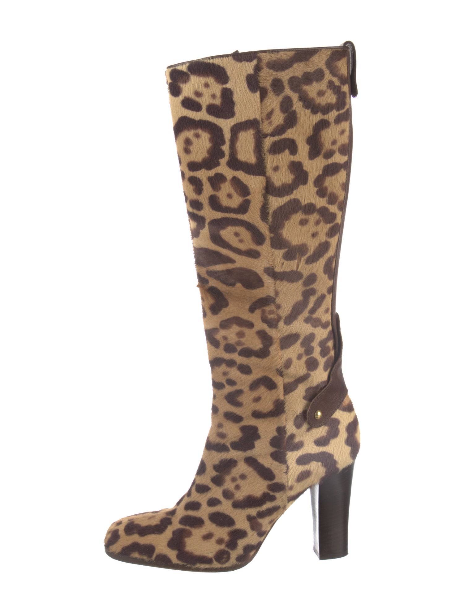 Valentino Ponyhair Animal Print Boots