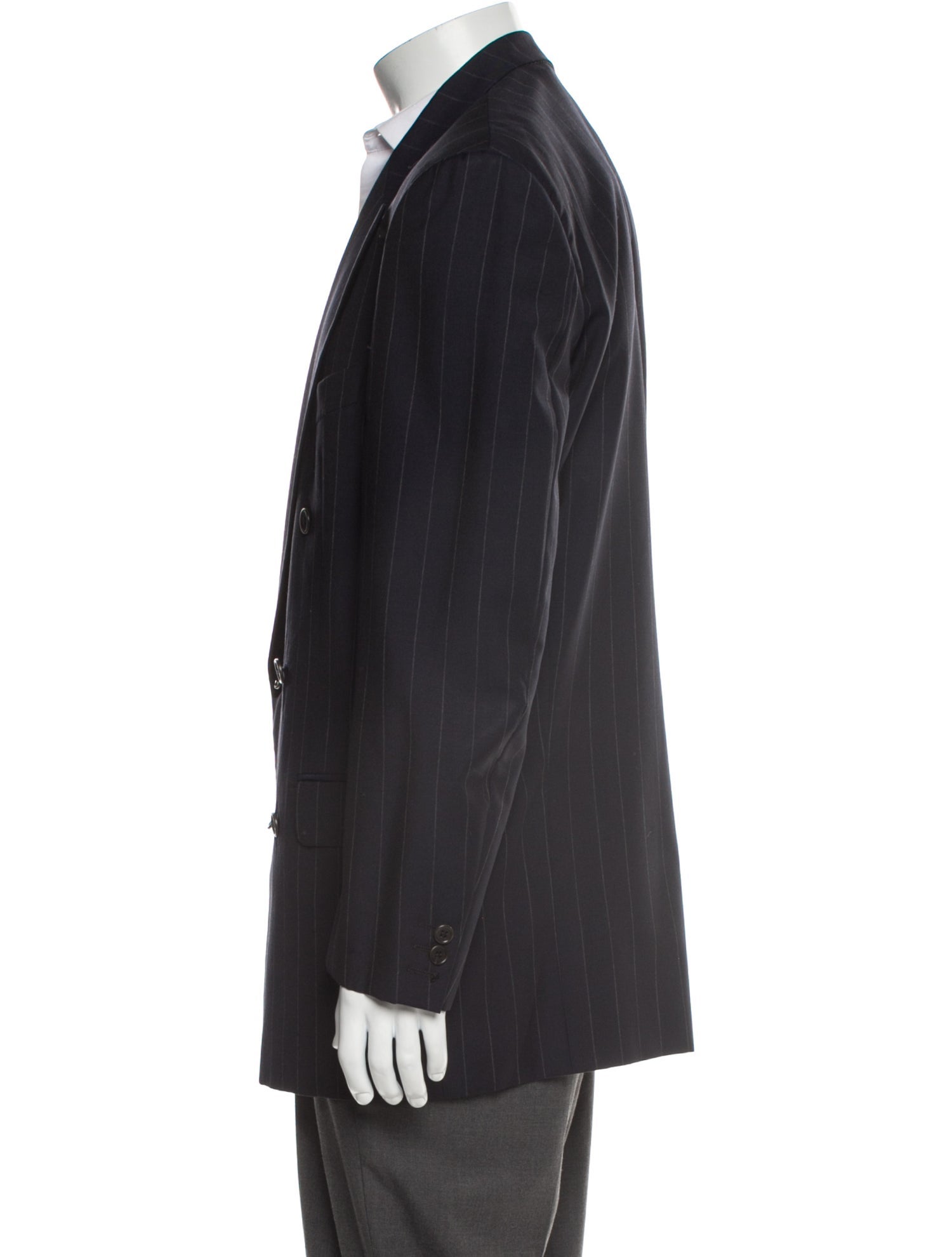 Valentino Virgin Wool Striped Blazer