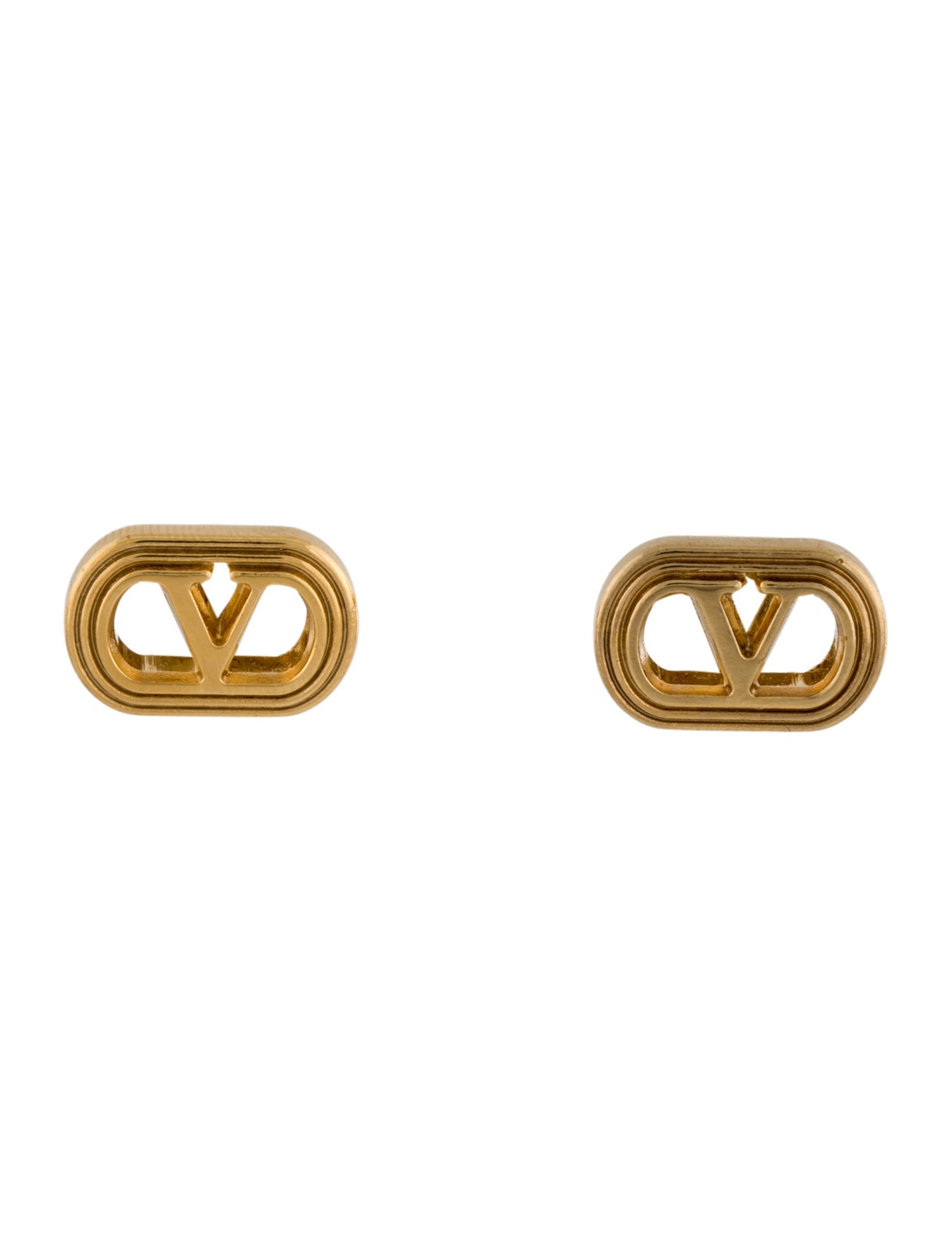 Valentino Ovalette Stud Earrings
