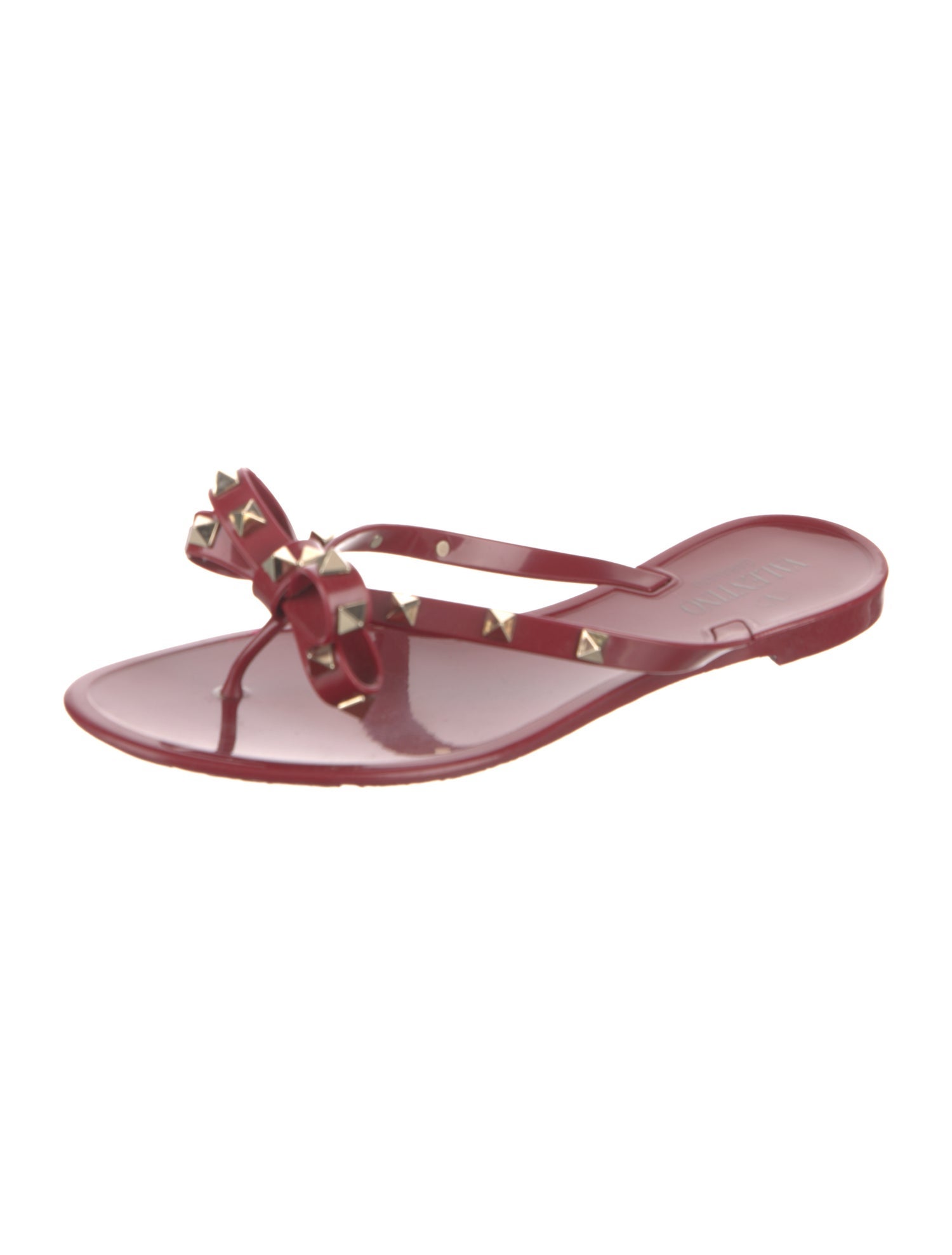 Valentino Rockstud Accents PVC Slides