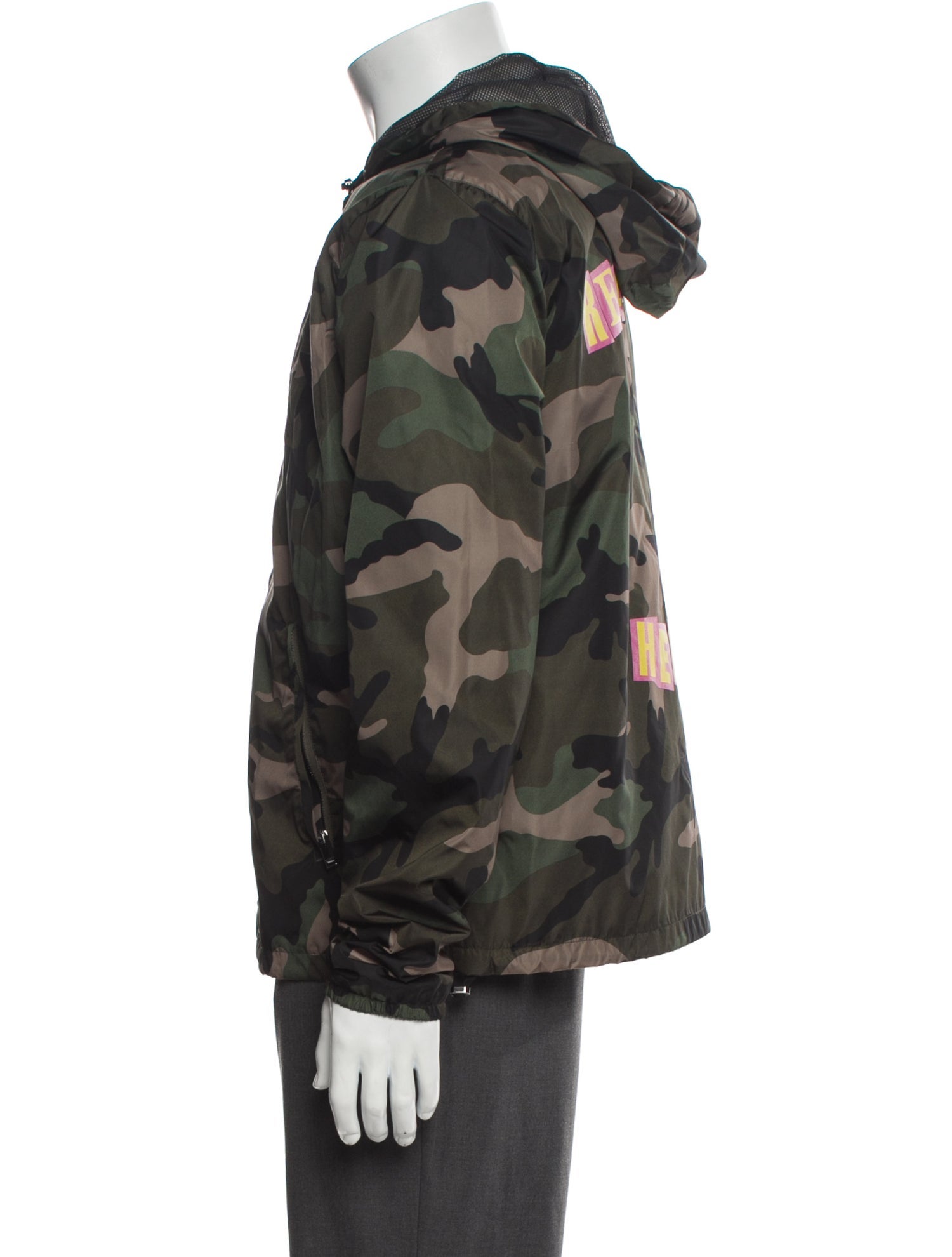 Valentino Camouflage Print Utility Jacket