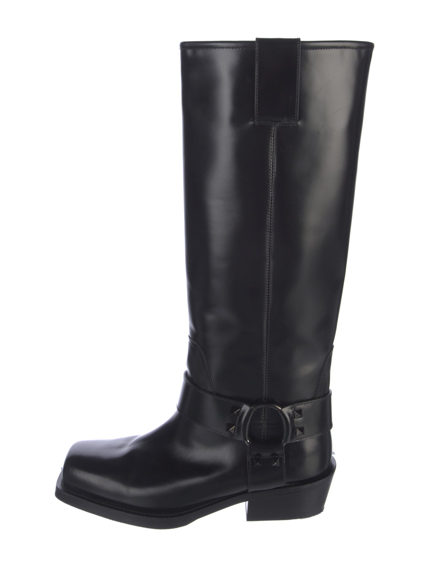 Valentino Leather Riding Boots