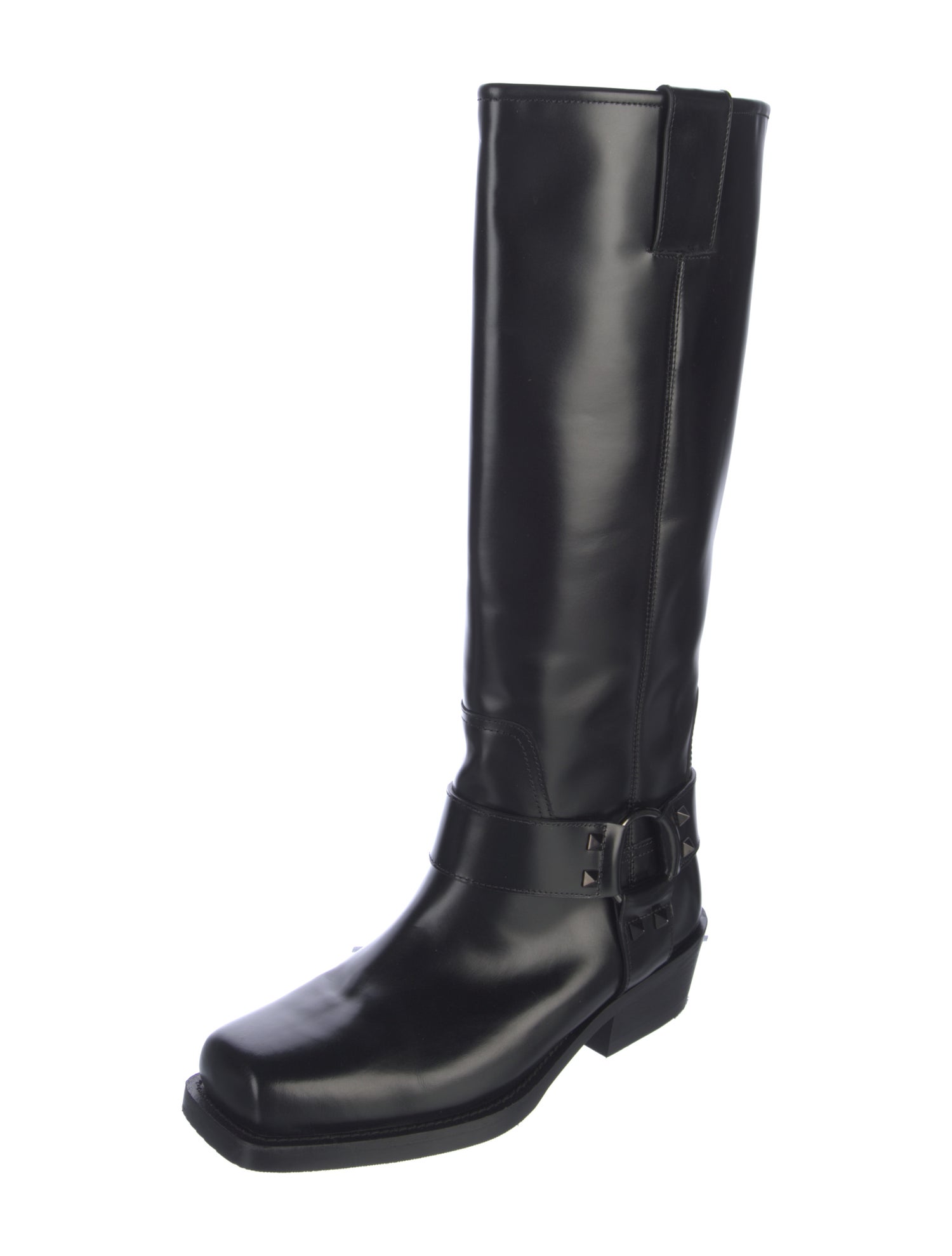 Valentino Leather Riding Boots