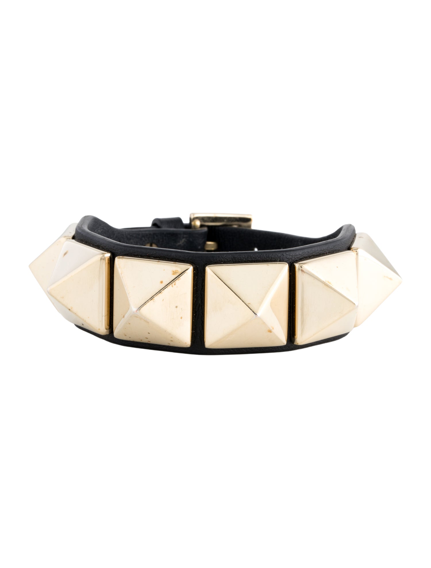 Valentino Rockstud Leather Wrap Bracelet