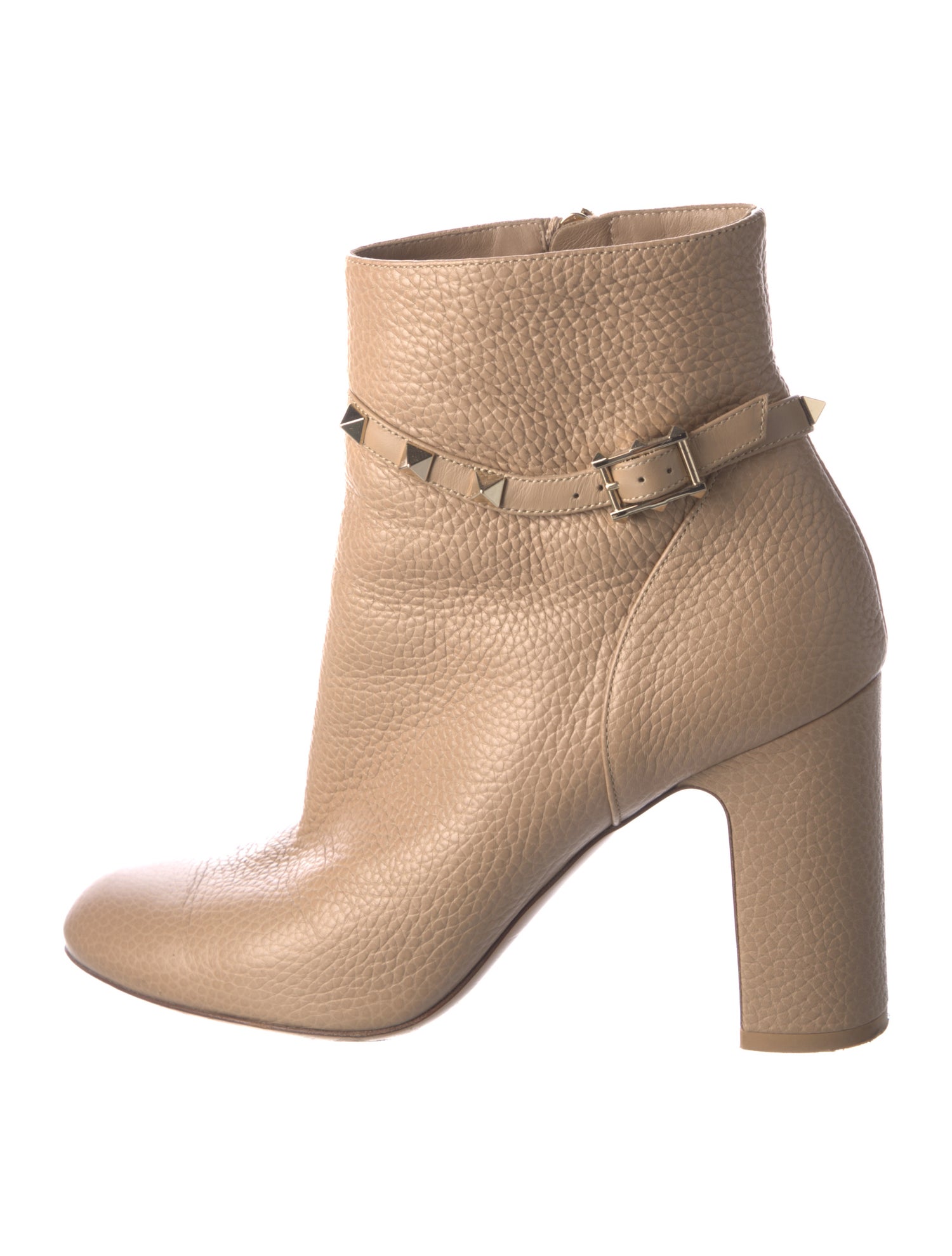 Valentino Rockstud Accents Leather Boots