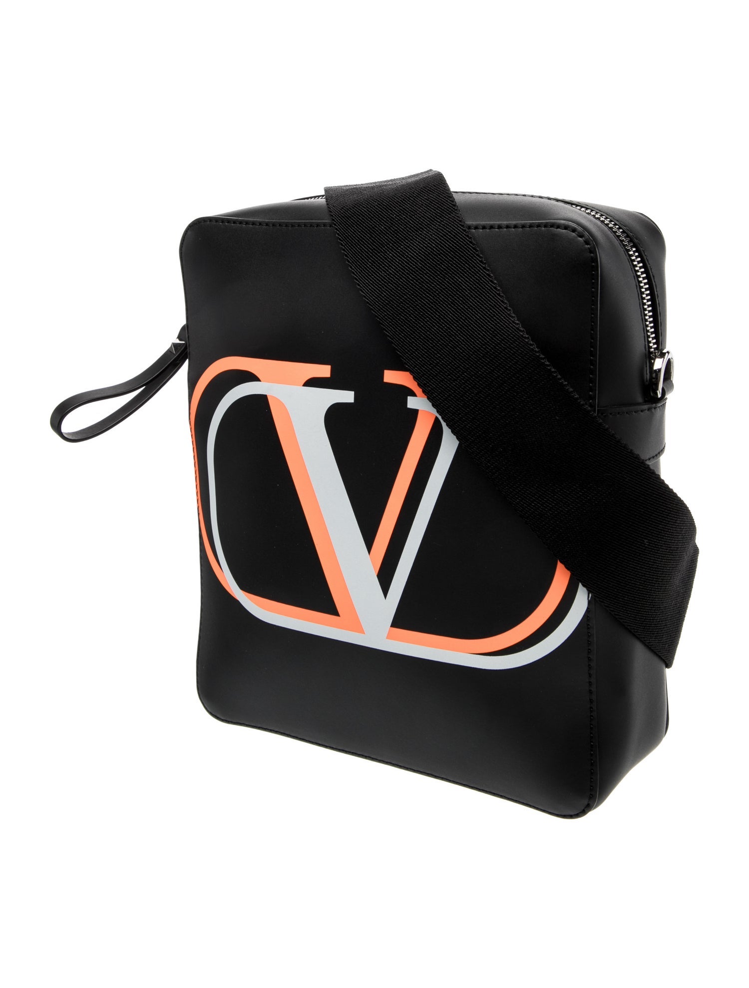 Valentino Leather Messenger Bag